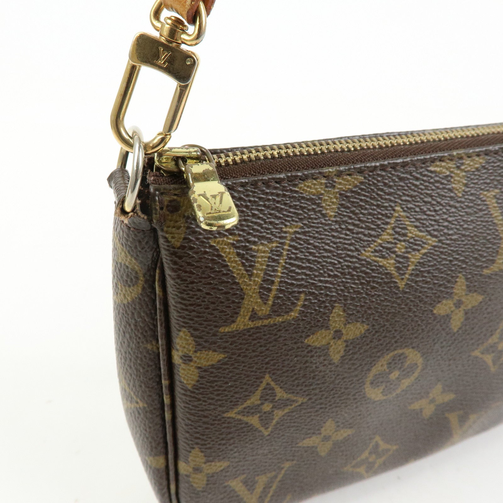 Louis Vuitton Monogram Pochette Accessoires Pouch Hand Bag M51980