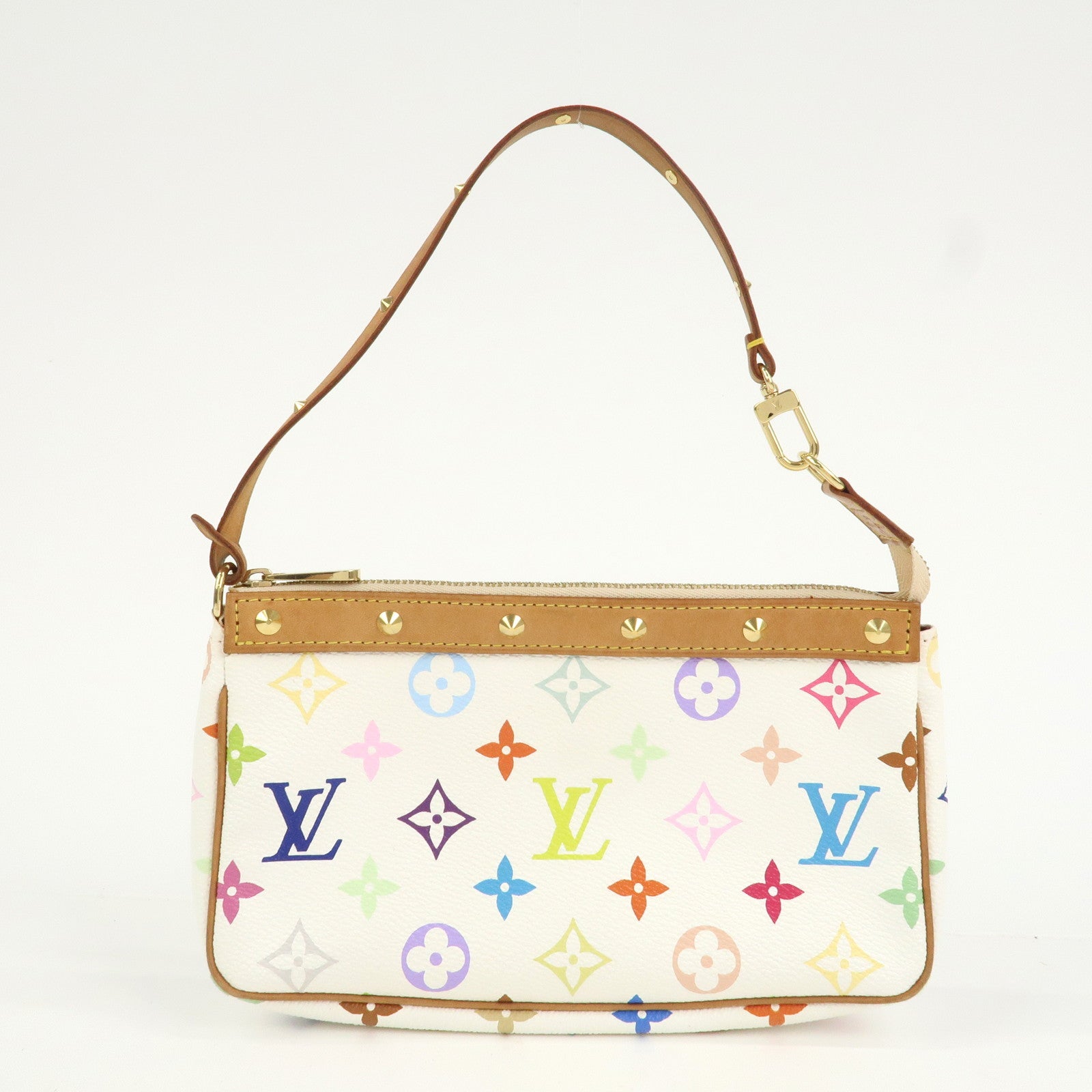 Louis Vuitton Monogram Multicolor Pochette Accessoires Blanc M92649