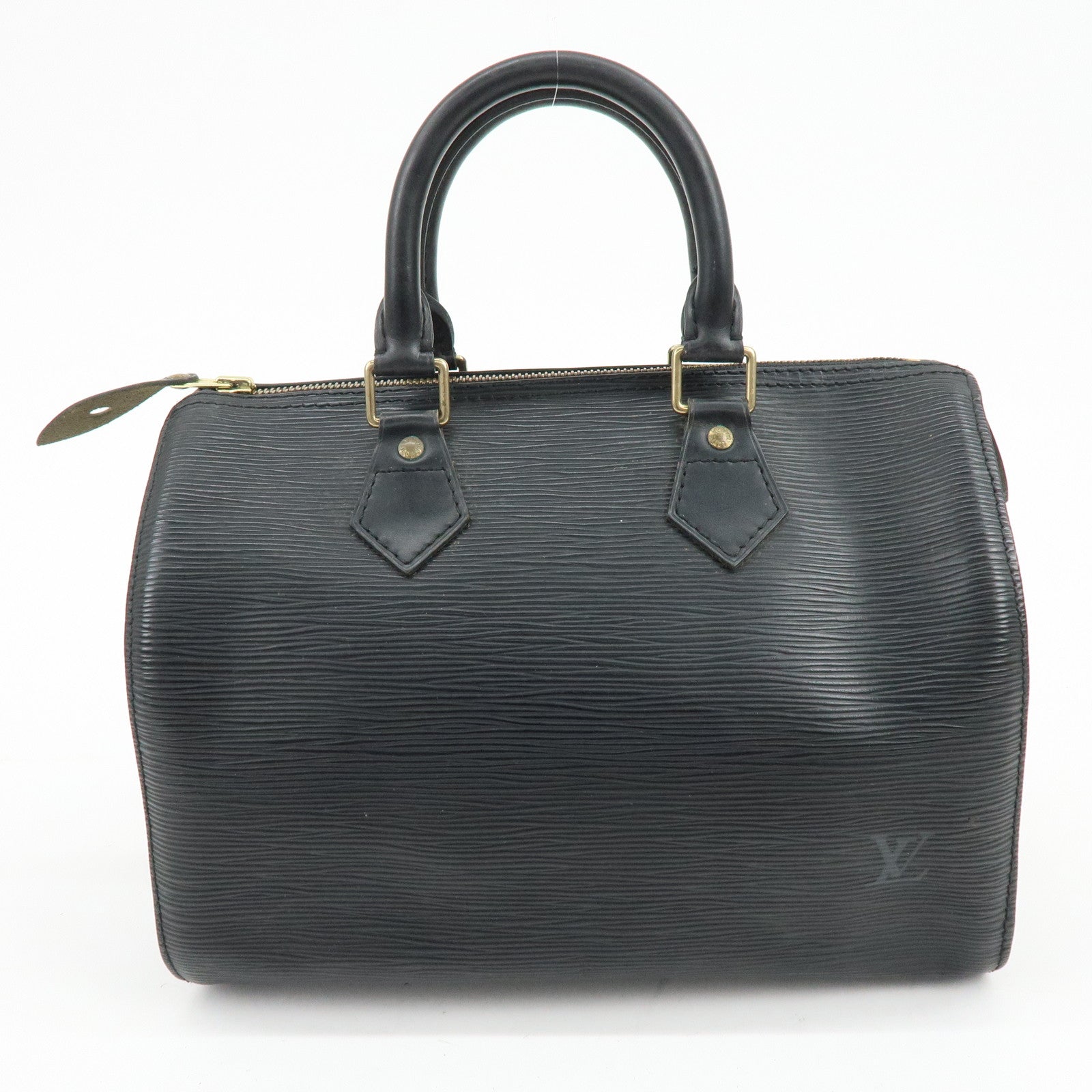 Louis Vuitton Epi Speedy 25 Leather Hand Bag Boston Bag Noir M59032
