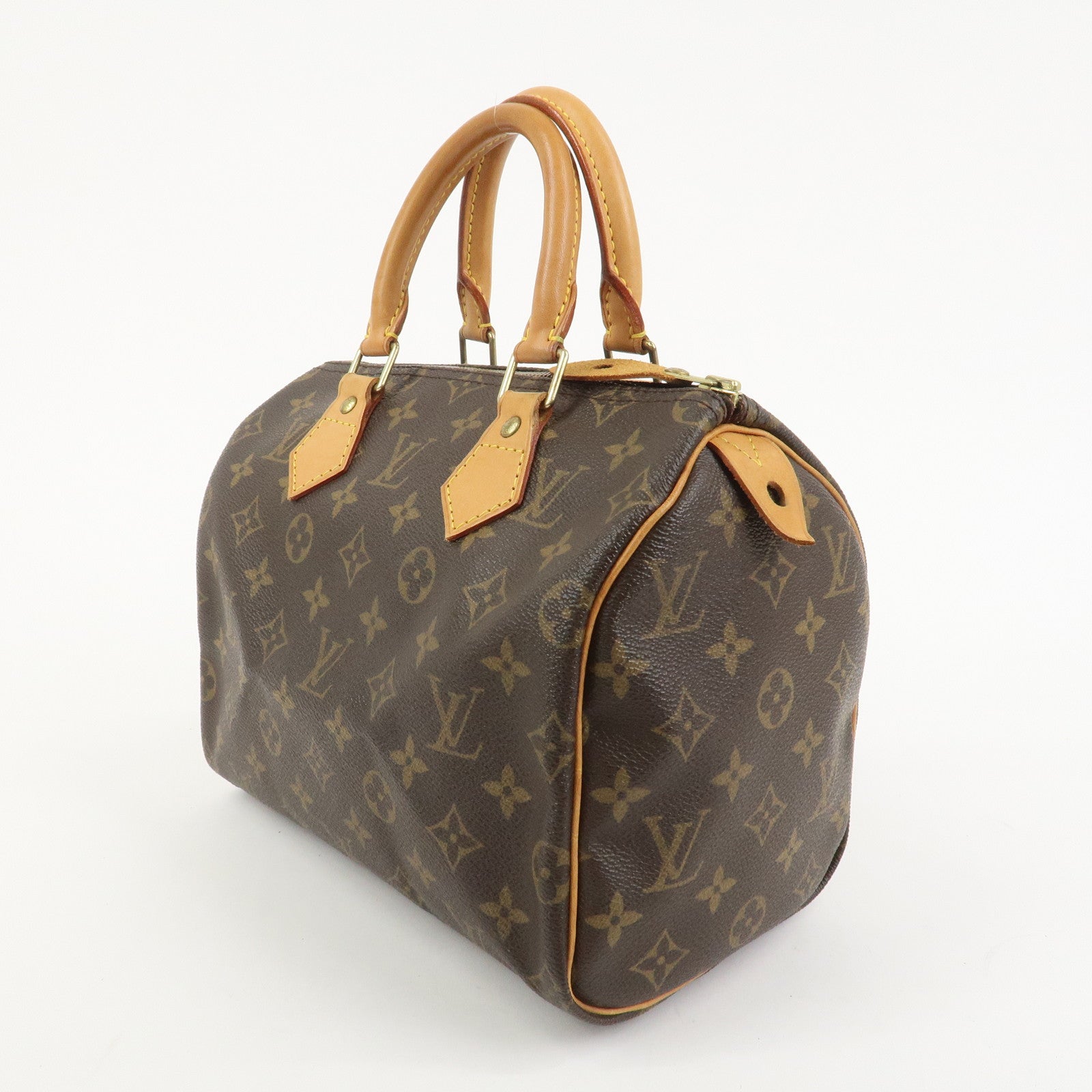 Louis Vuitton Monogram Speedy 25 Boston Bag Hand Bag Brown M41528