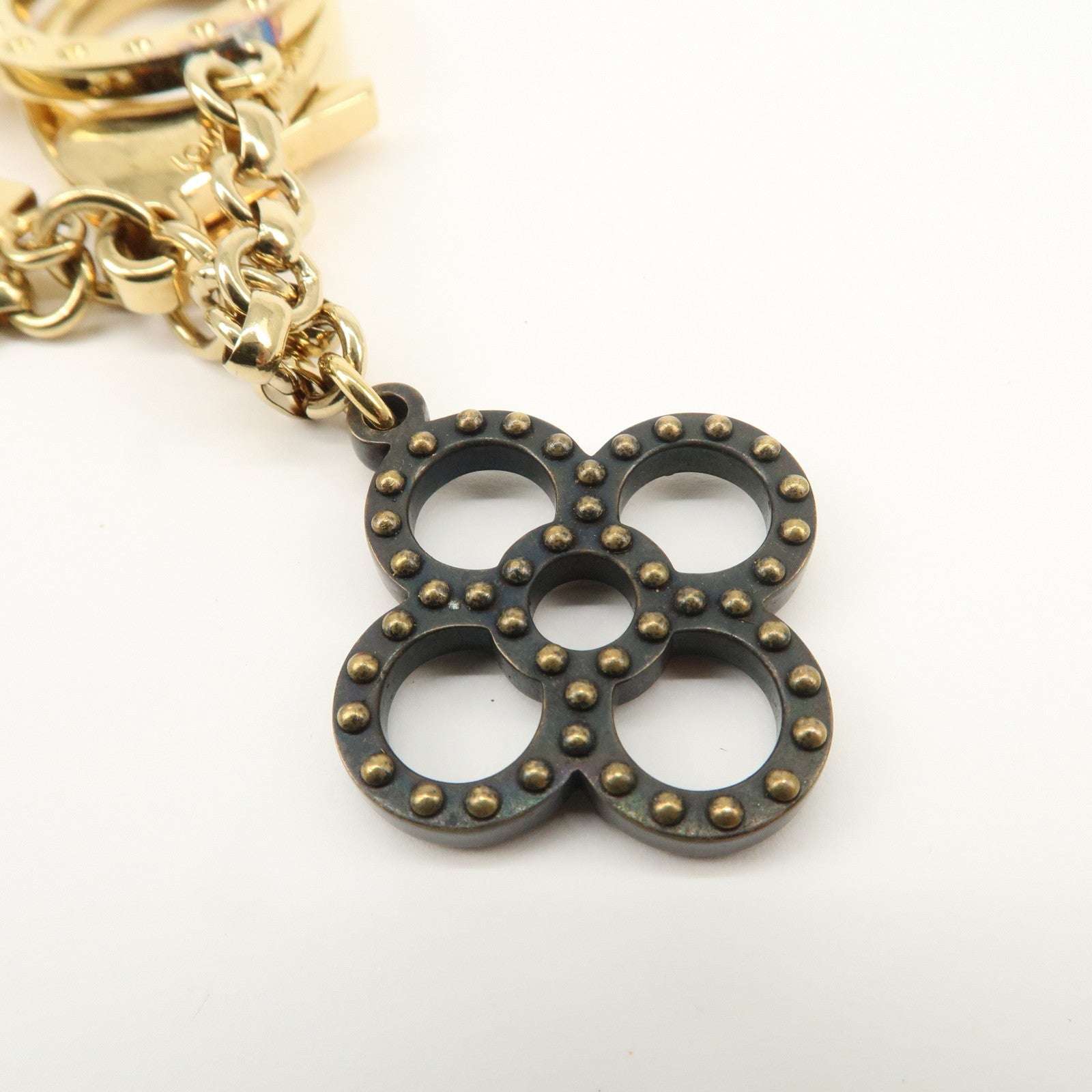 Louis Vuitton Monogram Bijoux Sac Tapage Bag Charm Gold M66350