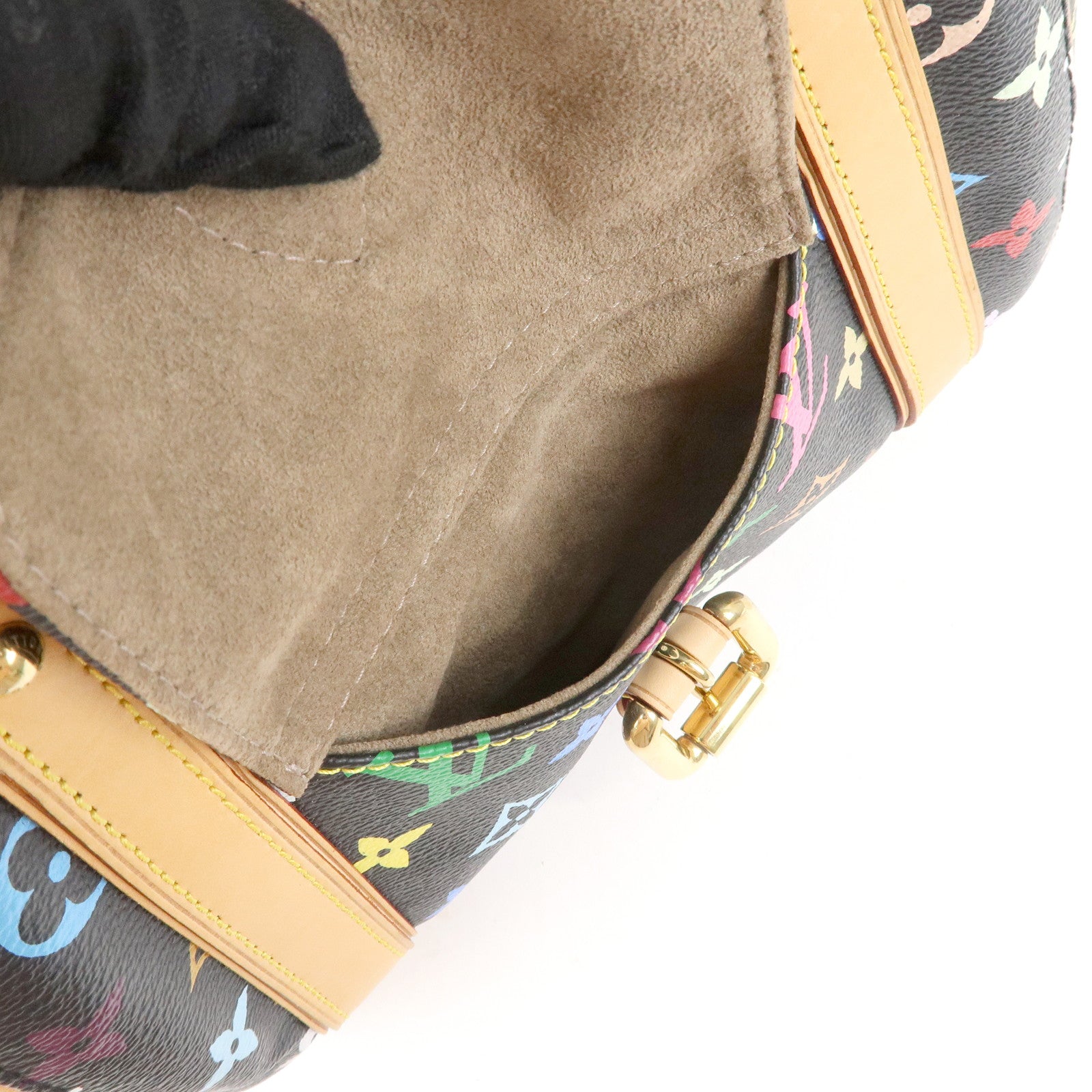 Louis Vuitton Monogram Multicolor Priscilla Hand Bag Noir M40097