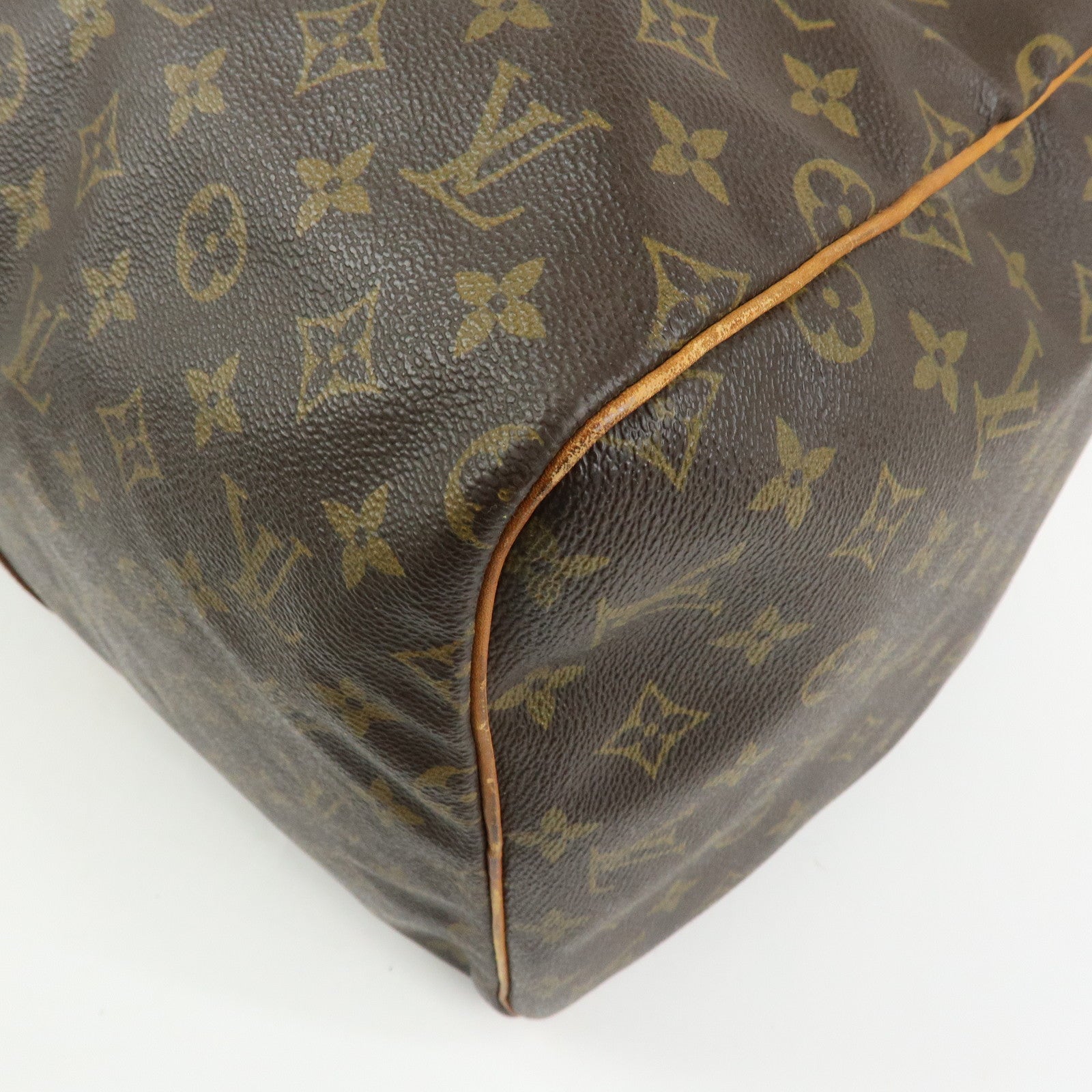 Louis Vuitton Monogram Sac Souple 55 Boston Bag Brown M41622