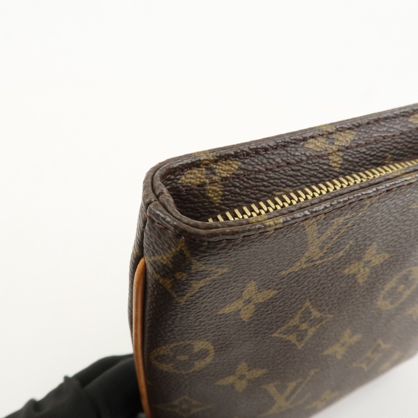 Louis Vuitton Monogram Partition Pouch Wristlet Bag M51901 Used