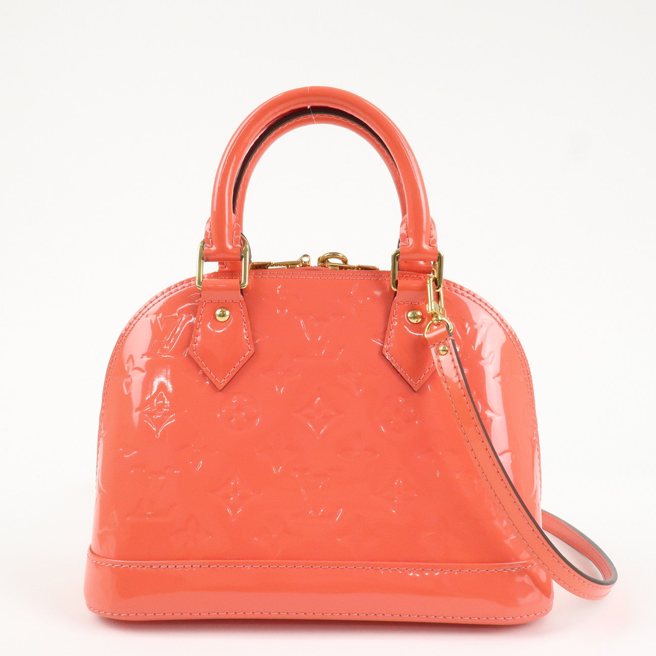 Louis Vuitton Monogram Vernis Alma BB 2Way Bag Rose Rich M90259 Used