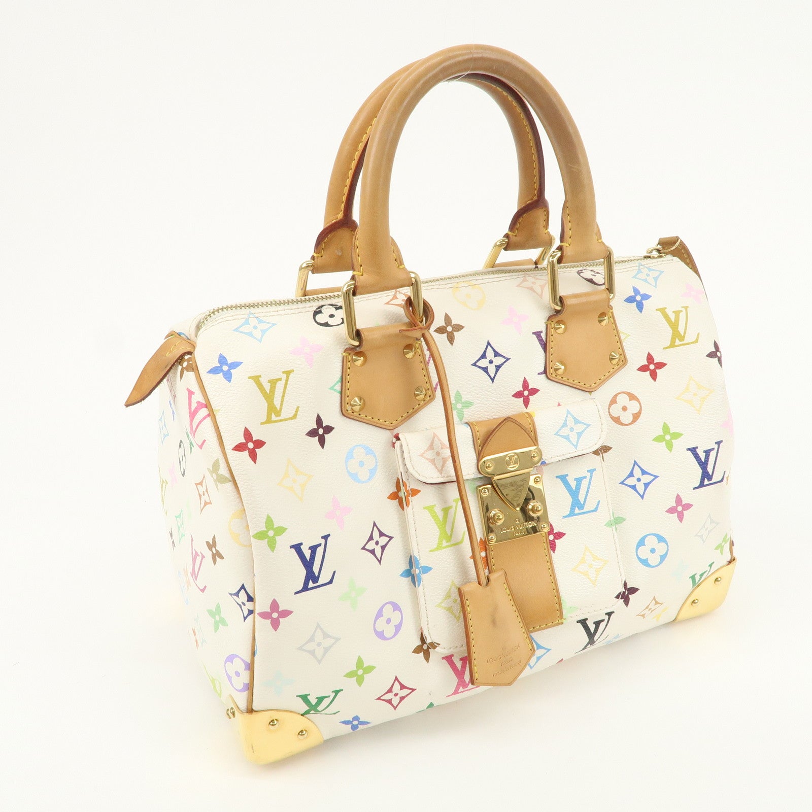 Louis Vuitton Monogram Multicolor Hand Bag Blanc M92643