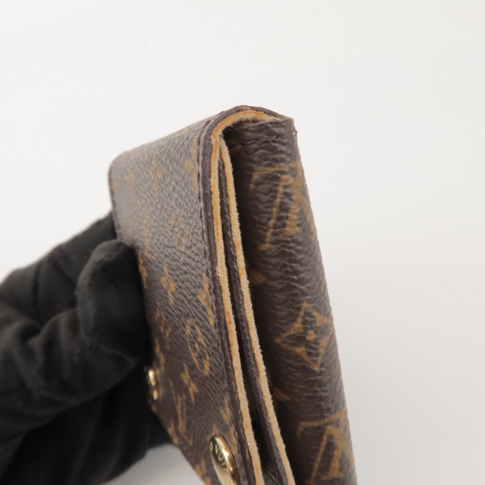 Louis Vuitton Monogram Set of 2 Necklace Case Jewelry Case Brown