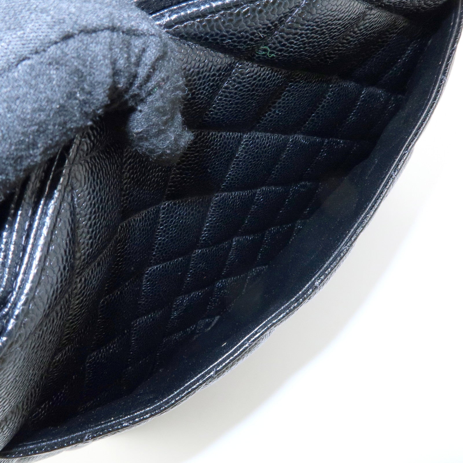 CHANEL Matelasse COCO Mark Medallion Caviarskin Tote Bag A01804