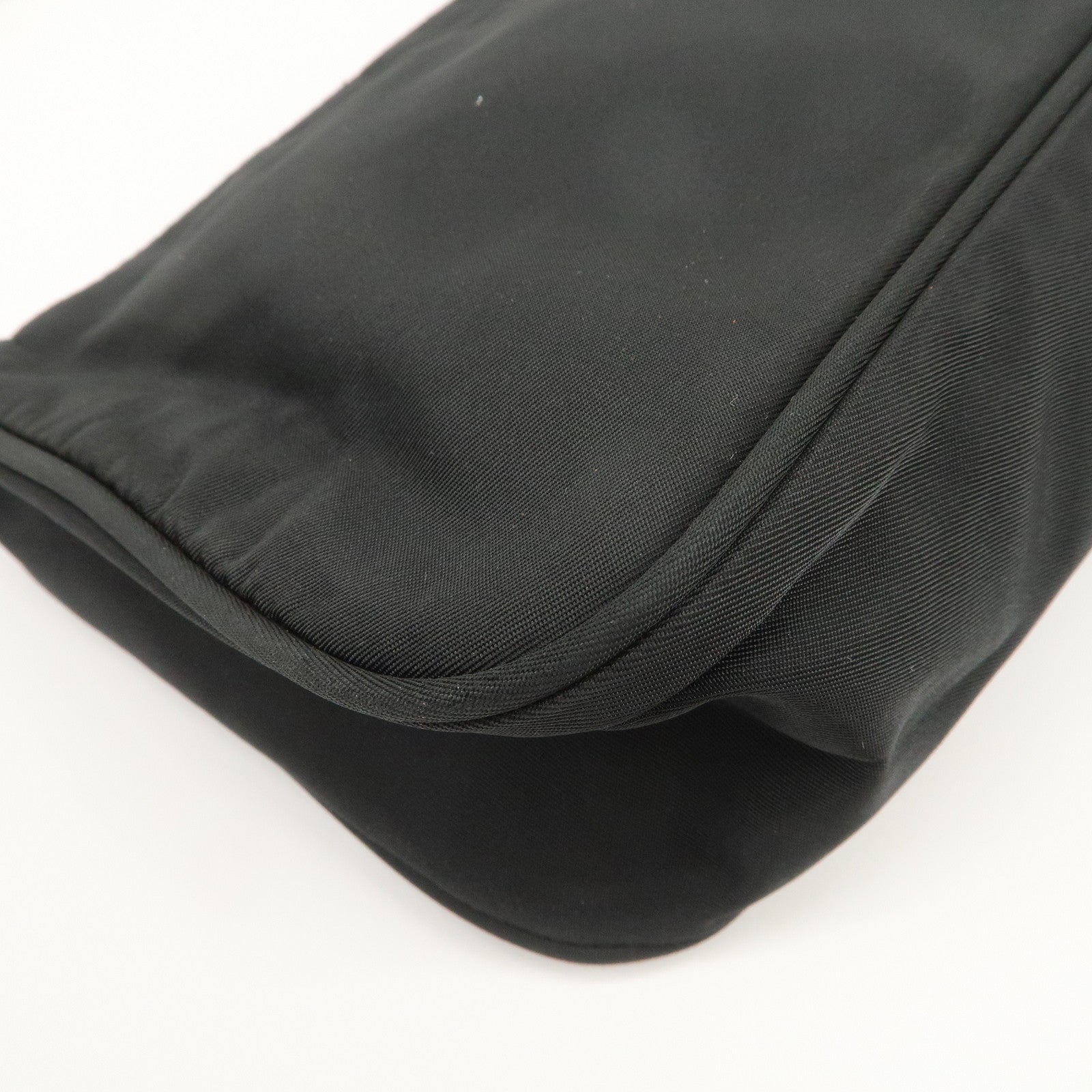 PRADA Triangle Logo Nylon Pouch Hand Bag Cosmetic Pouch Purse MV633