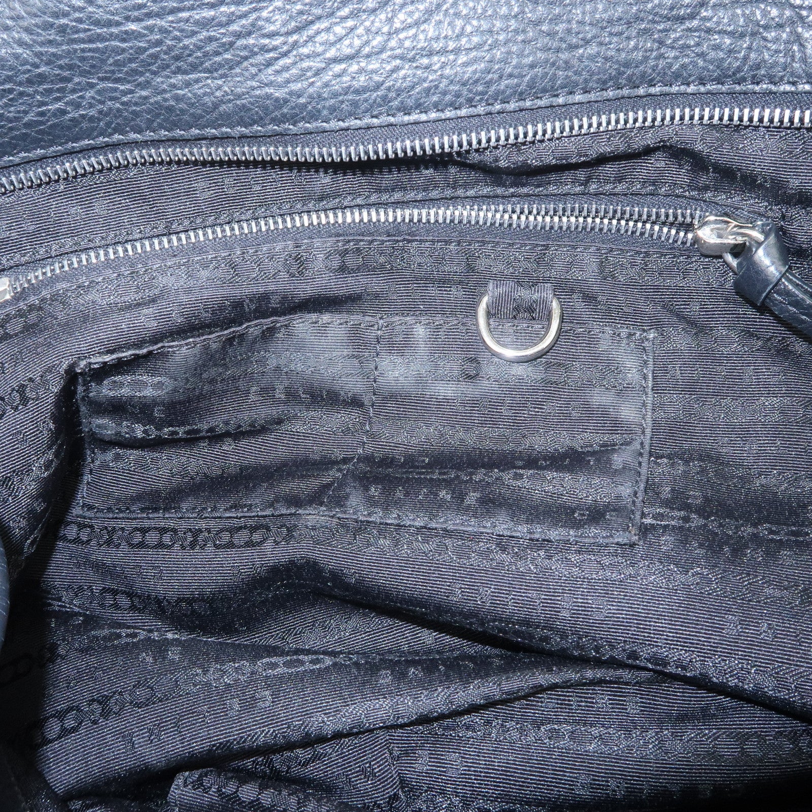 CELINE Bittersweet Leather Shoulder Bag Hand Bag Black