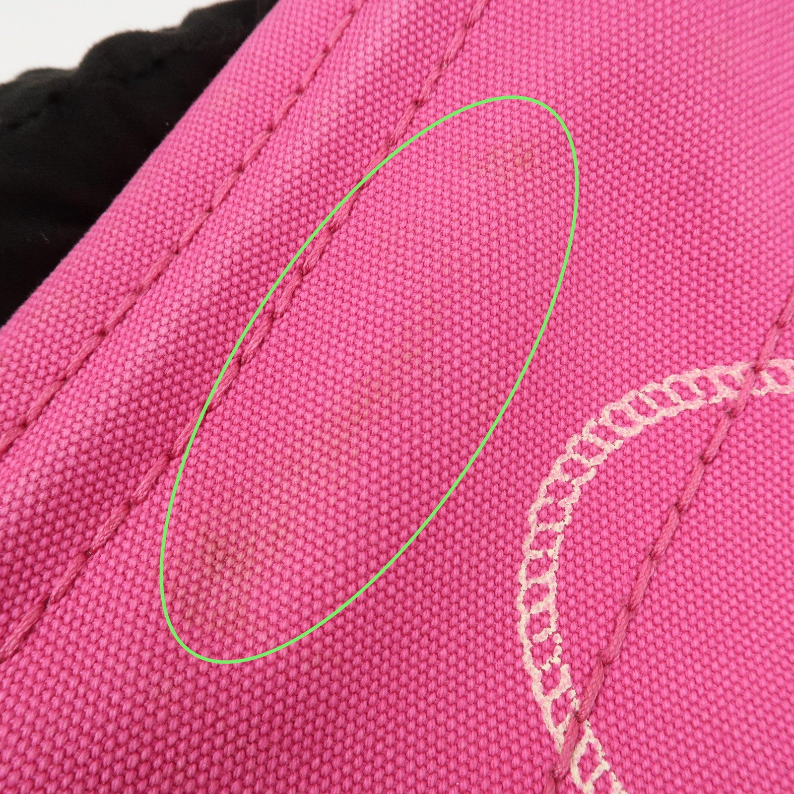 PRADA Logo Canapa Mini Canvas Hand Bag Tote Bag Pink BN2439
