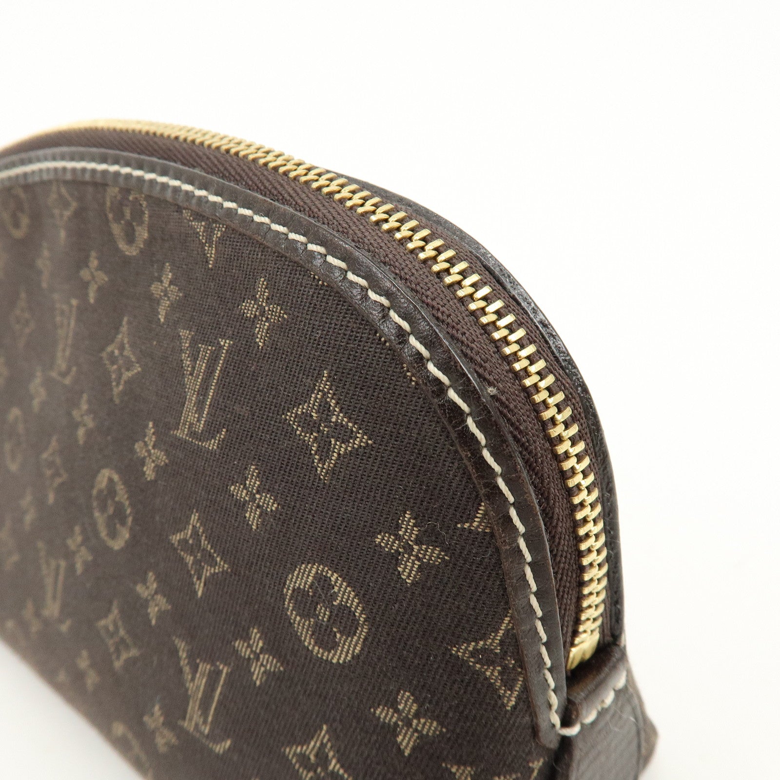 Louis Vuitton Monogram Idylle Pochette Cosmetic Pouch Fusain M40375