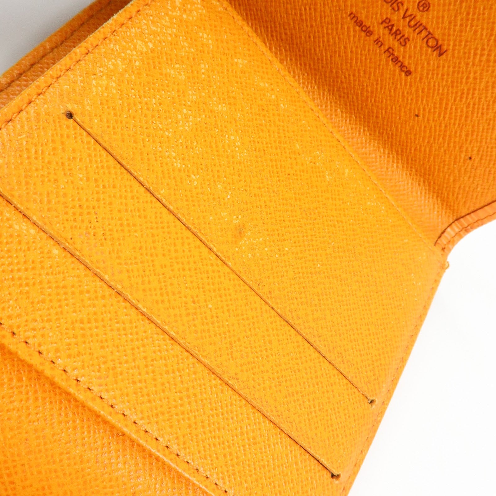 Louis Vuitton Epi Porte Monnaie Billets Credit Wallet Orange M6348H
