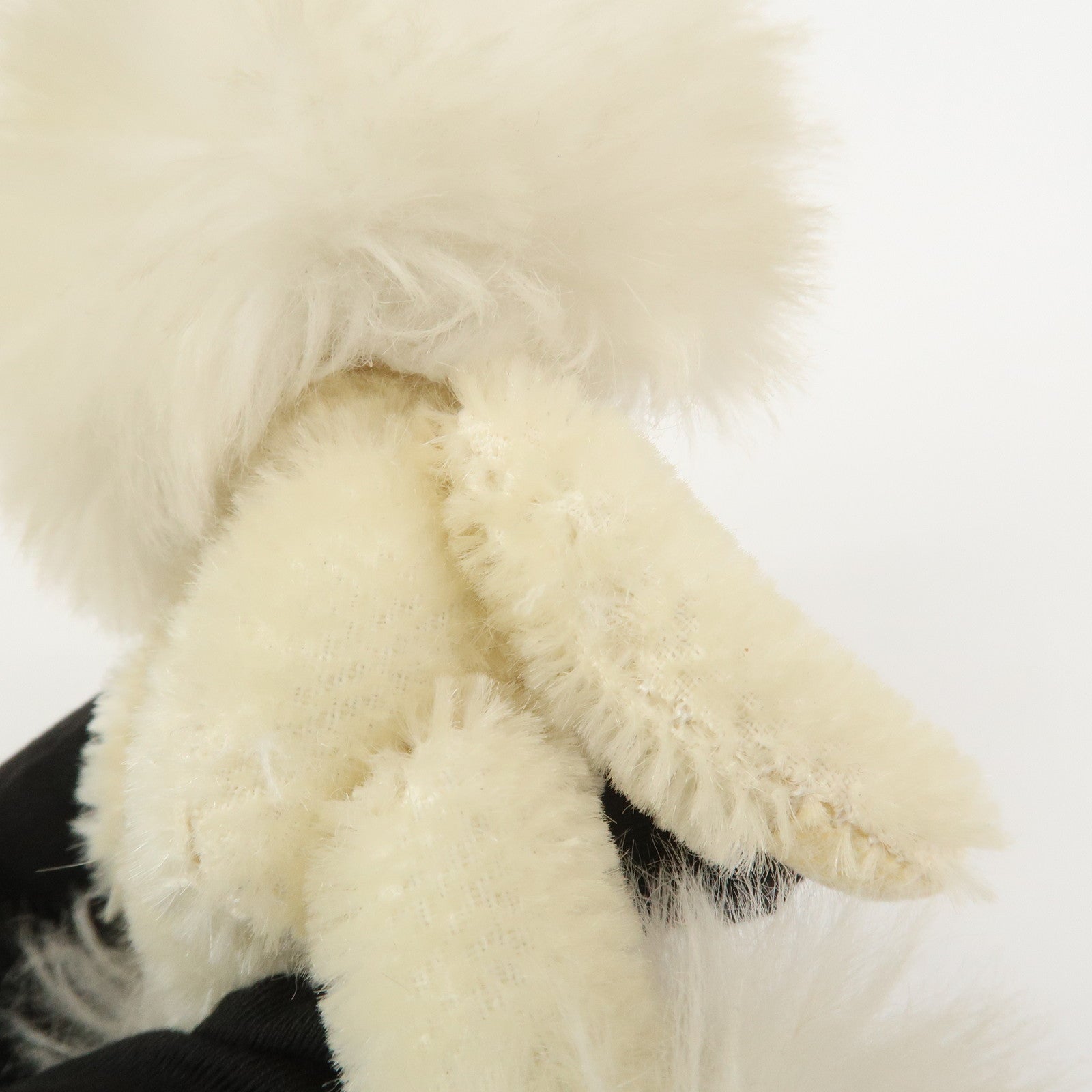 PRADA Teddy Bear Bag Charm Key Charm Ivory