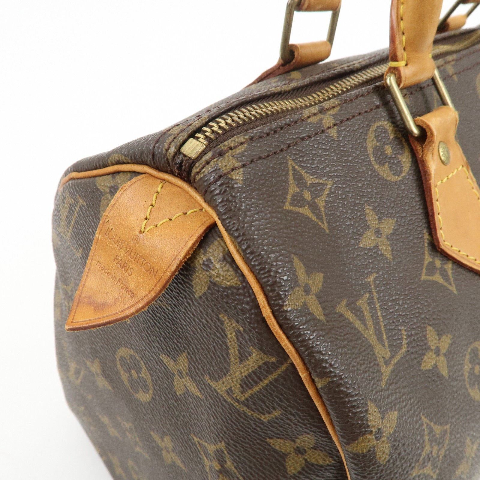 Louis Vuitton Monogram Speedy 30 Boston Bag Hand Bag Brown M41526
