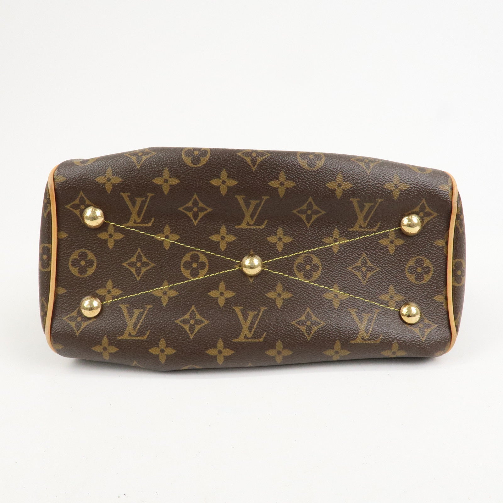 Louis Vuitton Monogram Tivoli PM Hand Bag Brown M40143