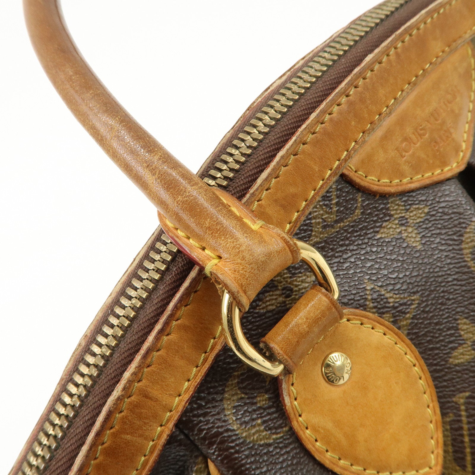 Louis Vuitton Monogram Tivoli PM Hand Bag Brown M40143 Used