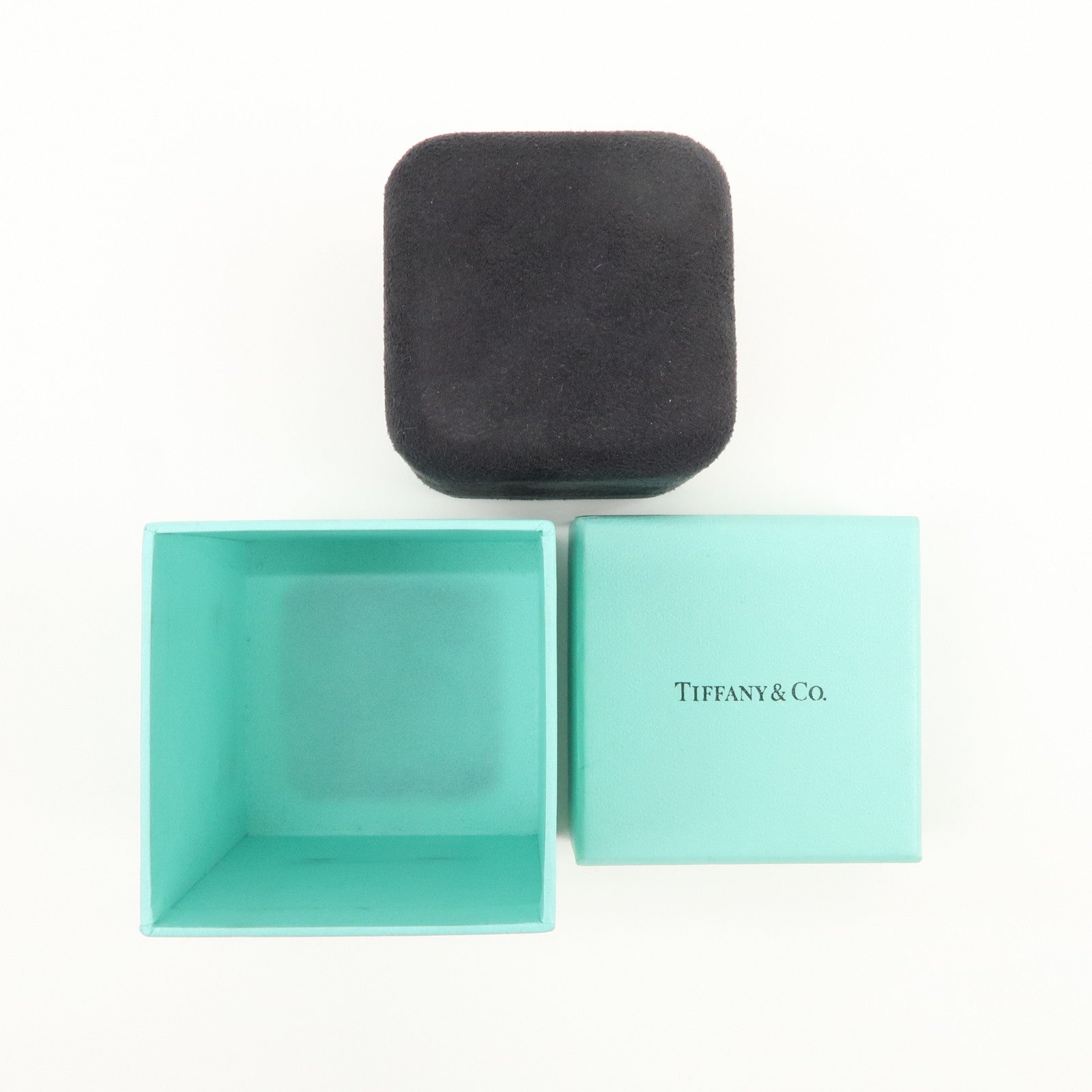 Tiffany & Co Set of 2 Jewelry Boxes for Pair Ring Tiffany Blue