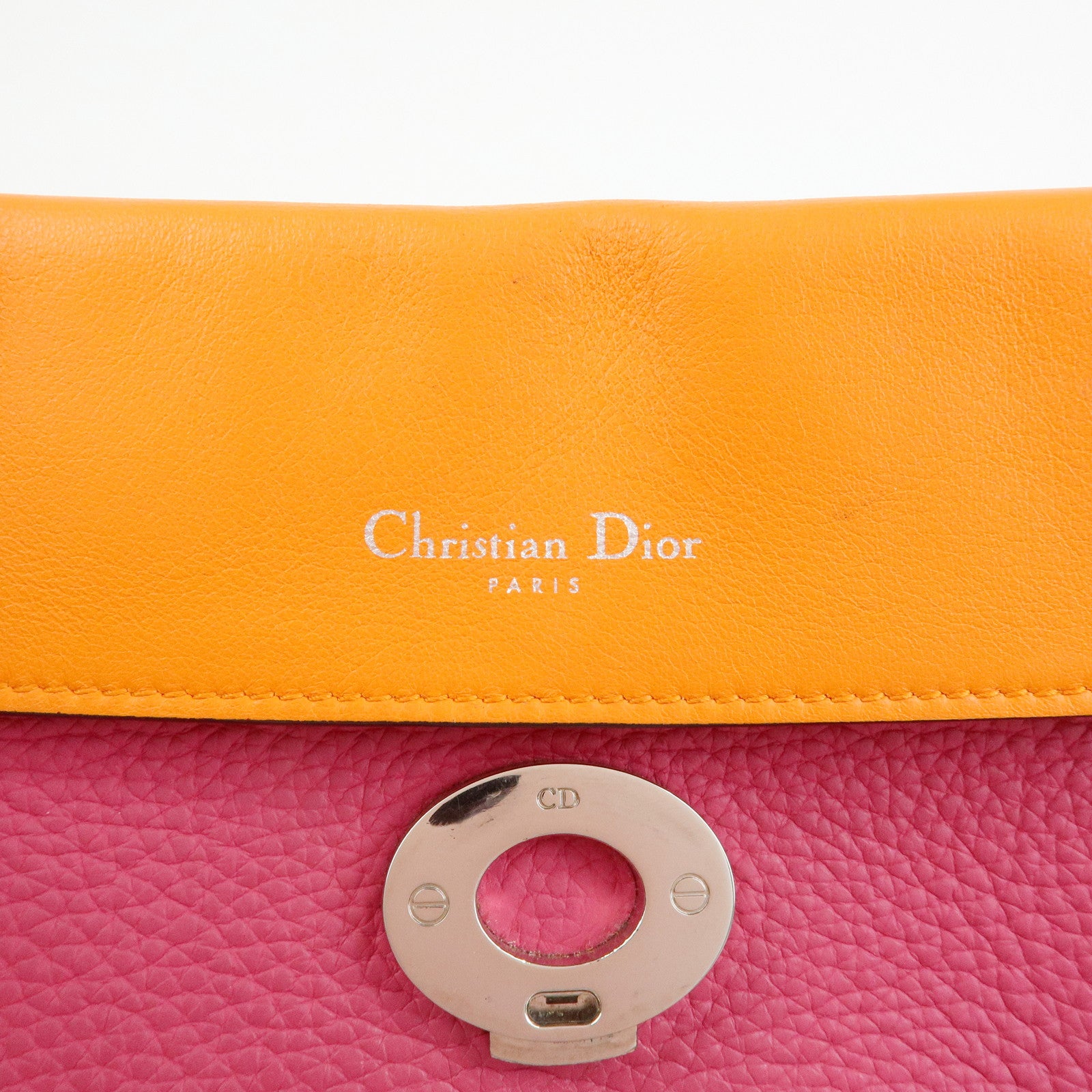 Christian Dior Be Dior Leather 2Way Bag Hand Bag Shoulder Bag Pink