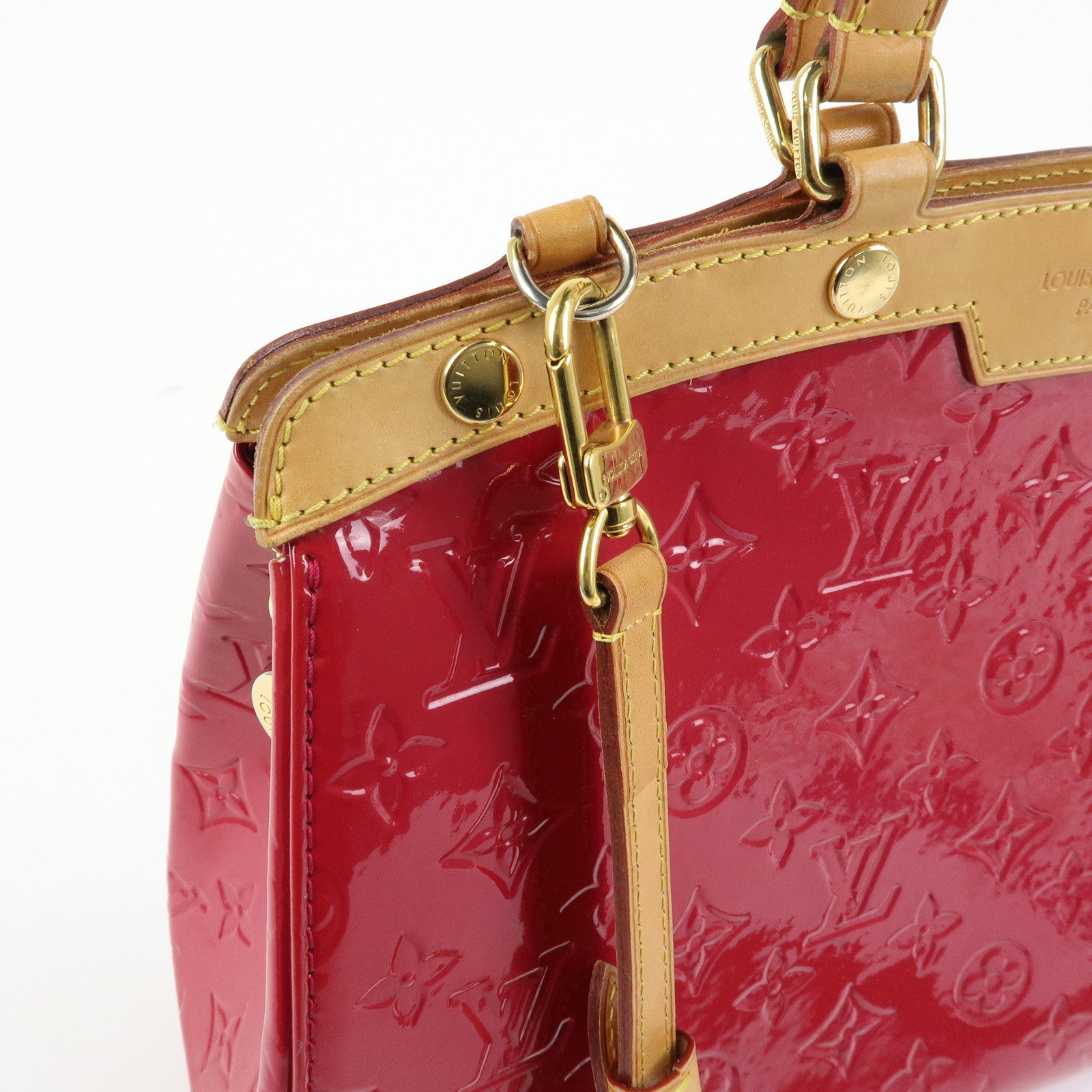 Louis Vuitton Vernis Brea MM 2Way Hand Bag Rose Indien M91798