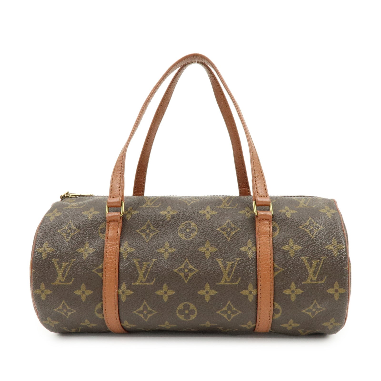 Louis Vuitton Monogram Papillon 30 Hand Bag Brown M51365