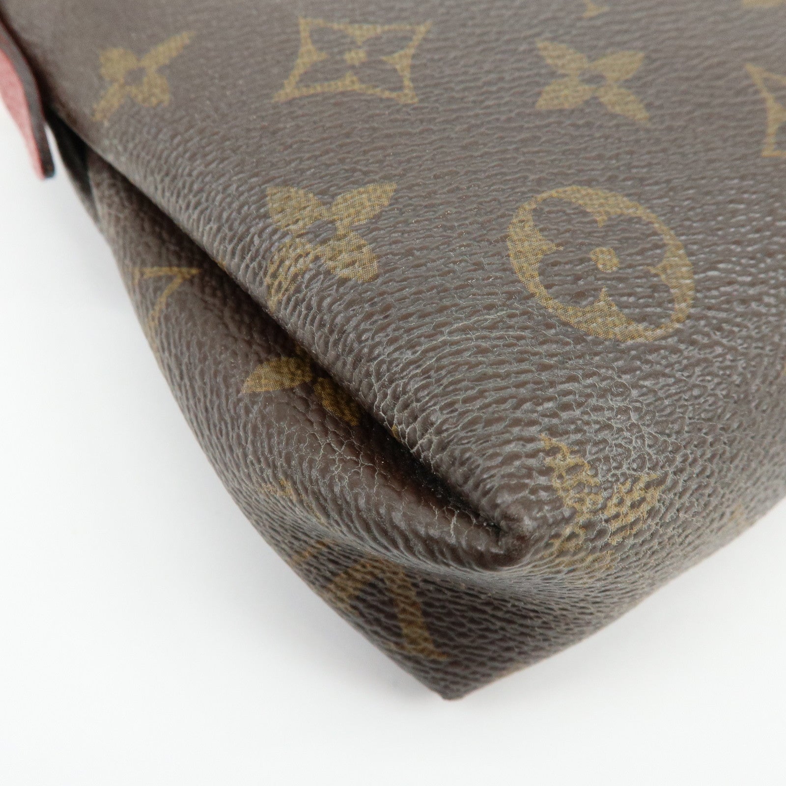 Louis Vuitton Monogram Pallas 2Way Chain Bag Clutch Cerise M41638