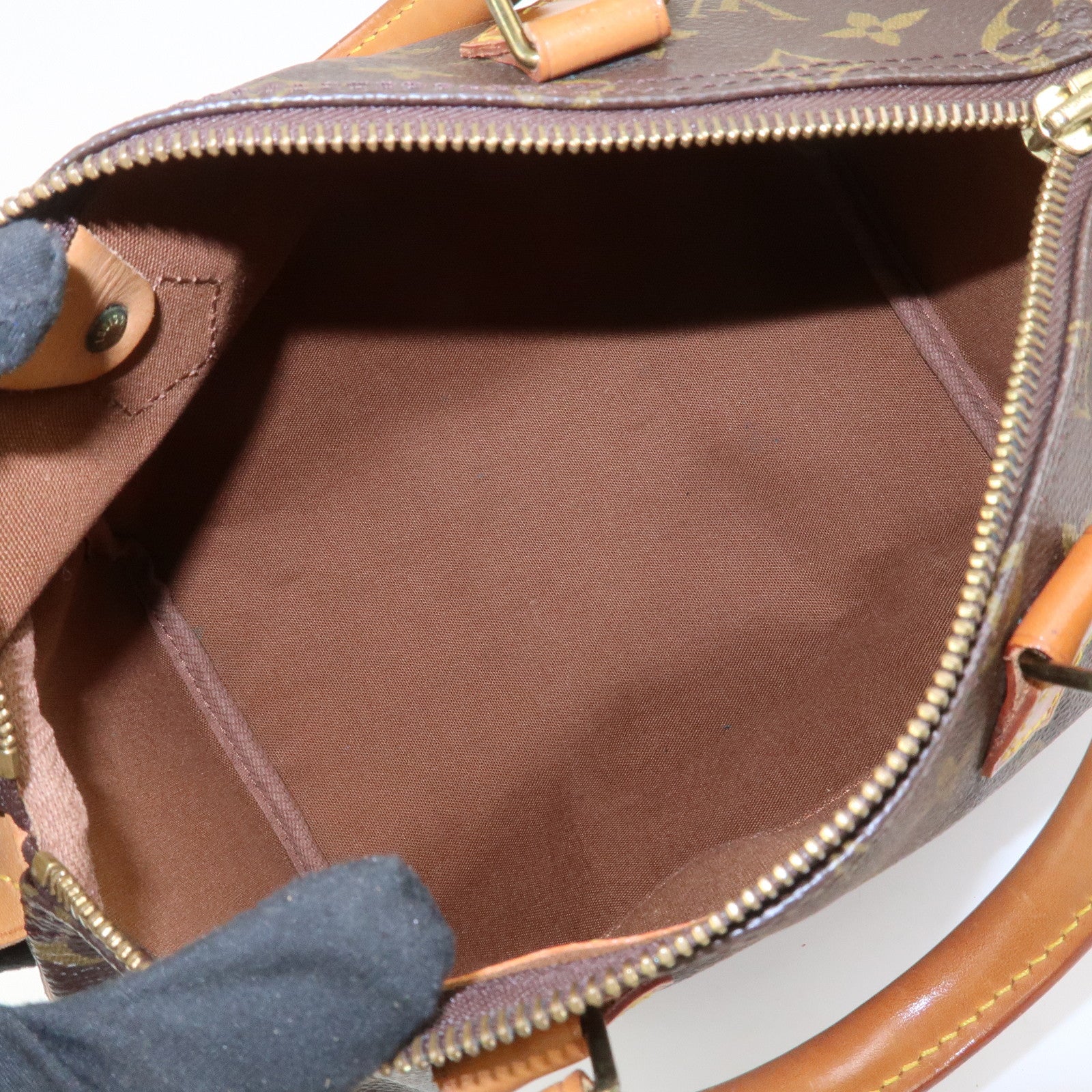 Louis Vuitton Monogram Speedy 25 Boston Bag Hand Bag Brown M41528