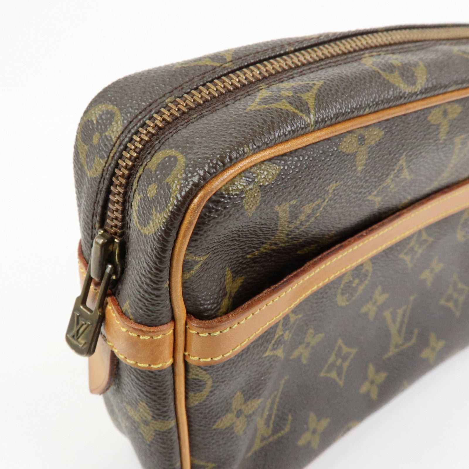 Louis Vuitton Monogram Compiegne 23 Pouch Clutch Bag Brown M51847