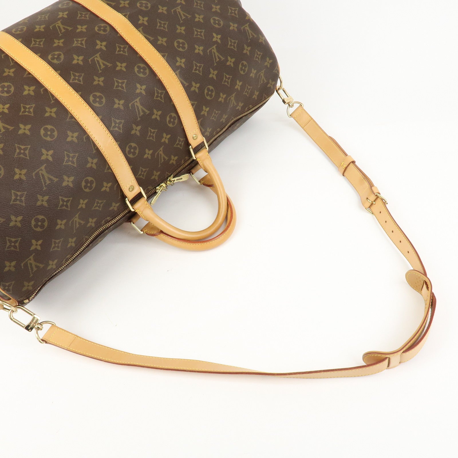 Louis Vuitton Monogram Keep All 55 Bandouliere Boston Bag M56714