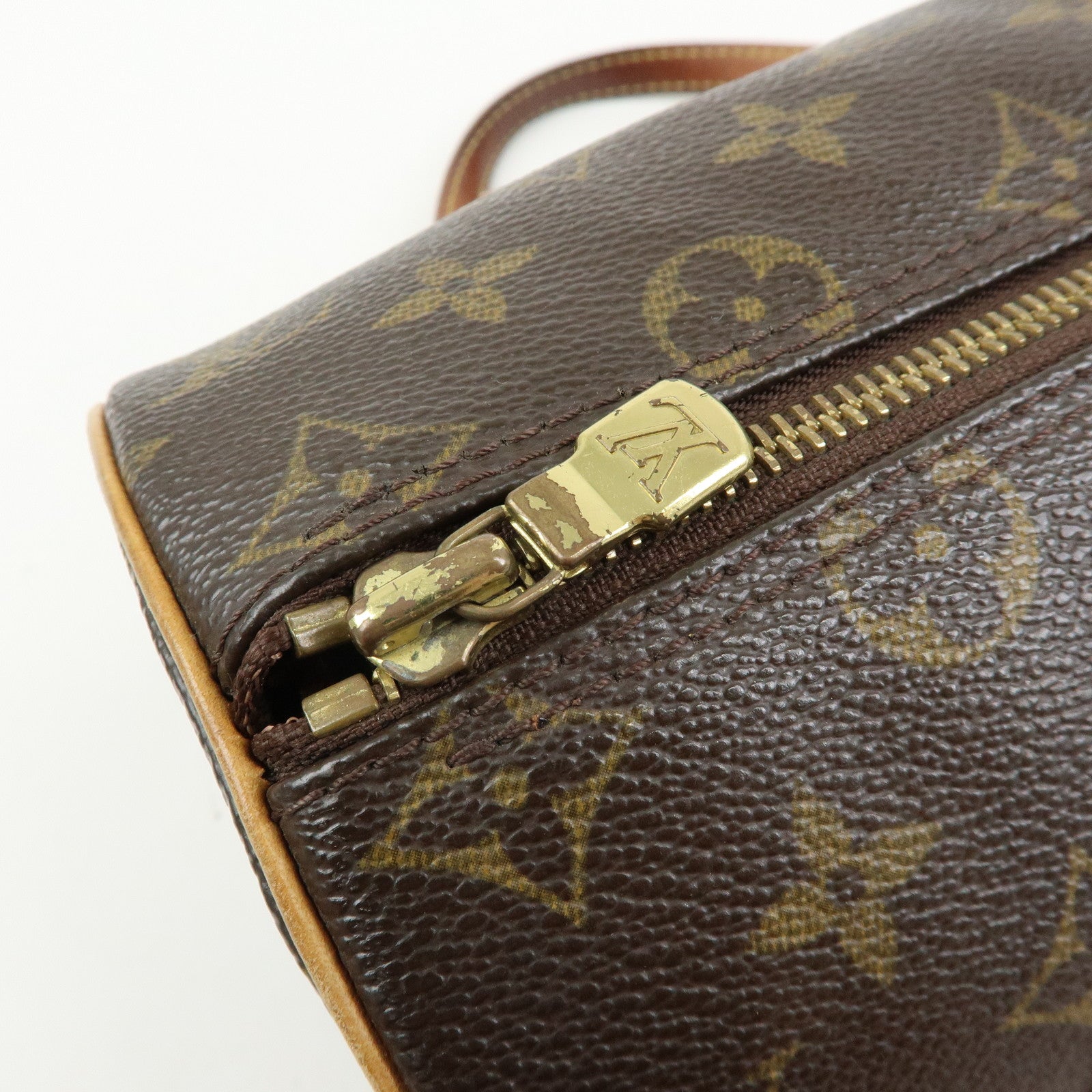 Louis Vuitton Monogram Papillon 26 Hand Bag Brown M51386