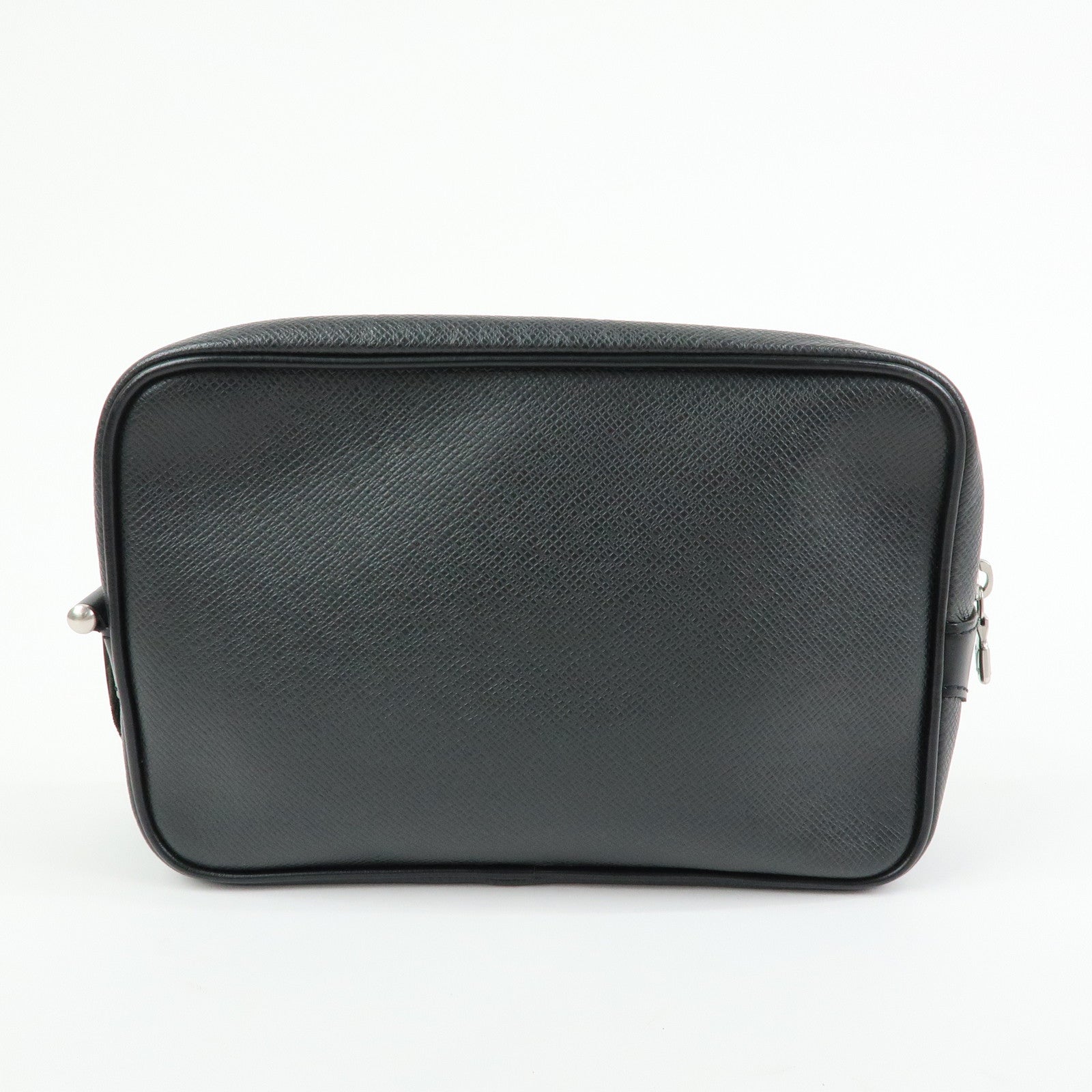 Louis Vuitton Taiga Leather Karga Clutch Bag Pouch Black M30812