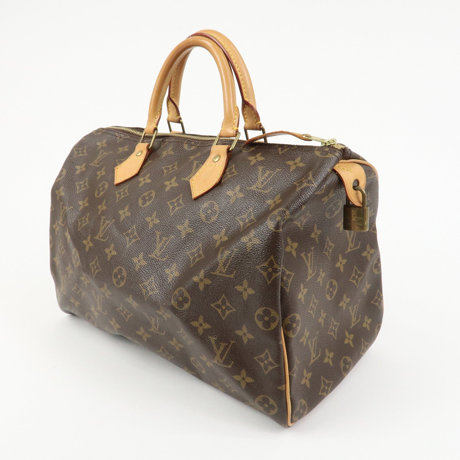 Louis Vuitton Monogram Canvas Speedy 35 Boston Bag Hand Bag M41524