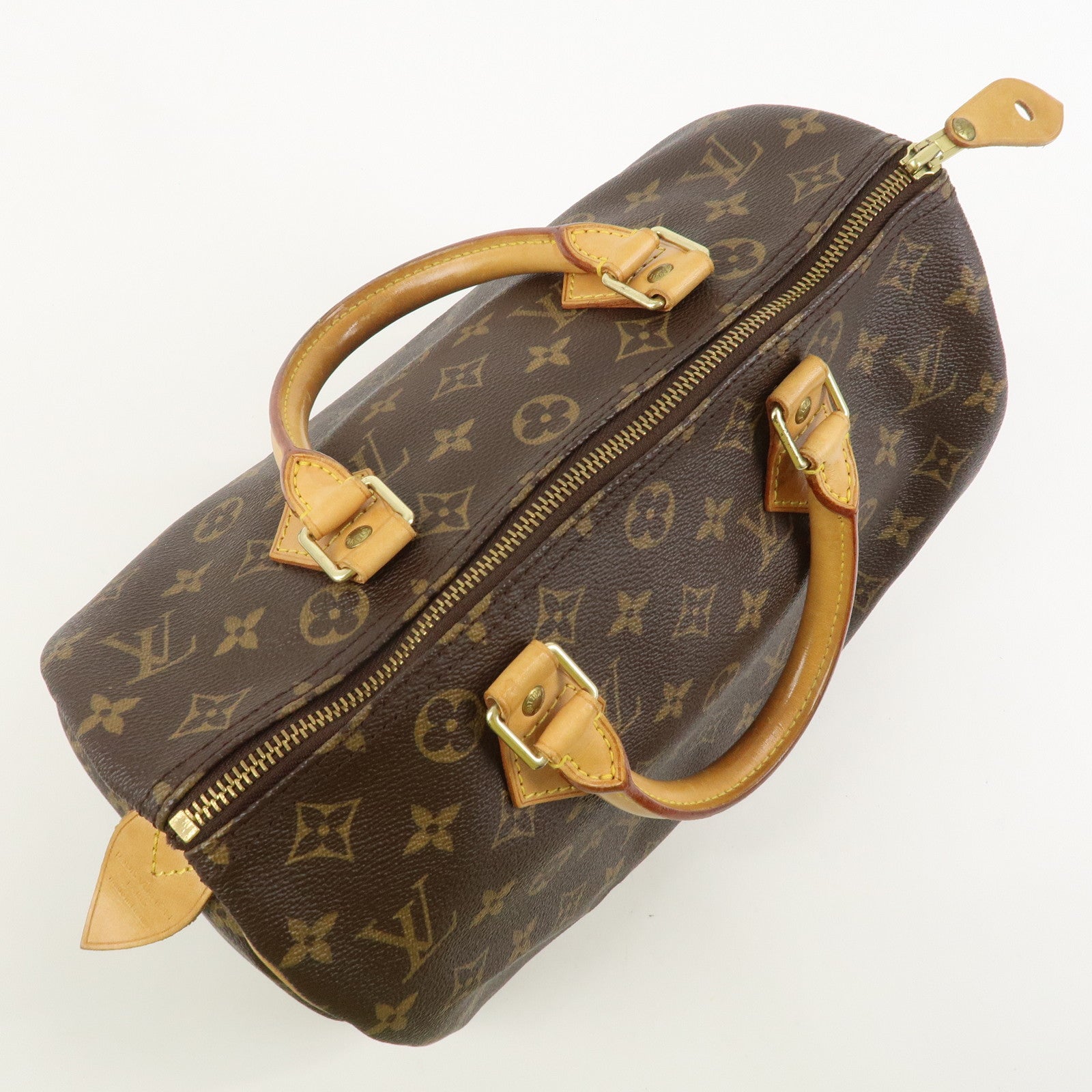 Louis Vuitton Monogram Speedy 30 Boston Bag Hand Bag Brown M41526