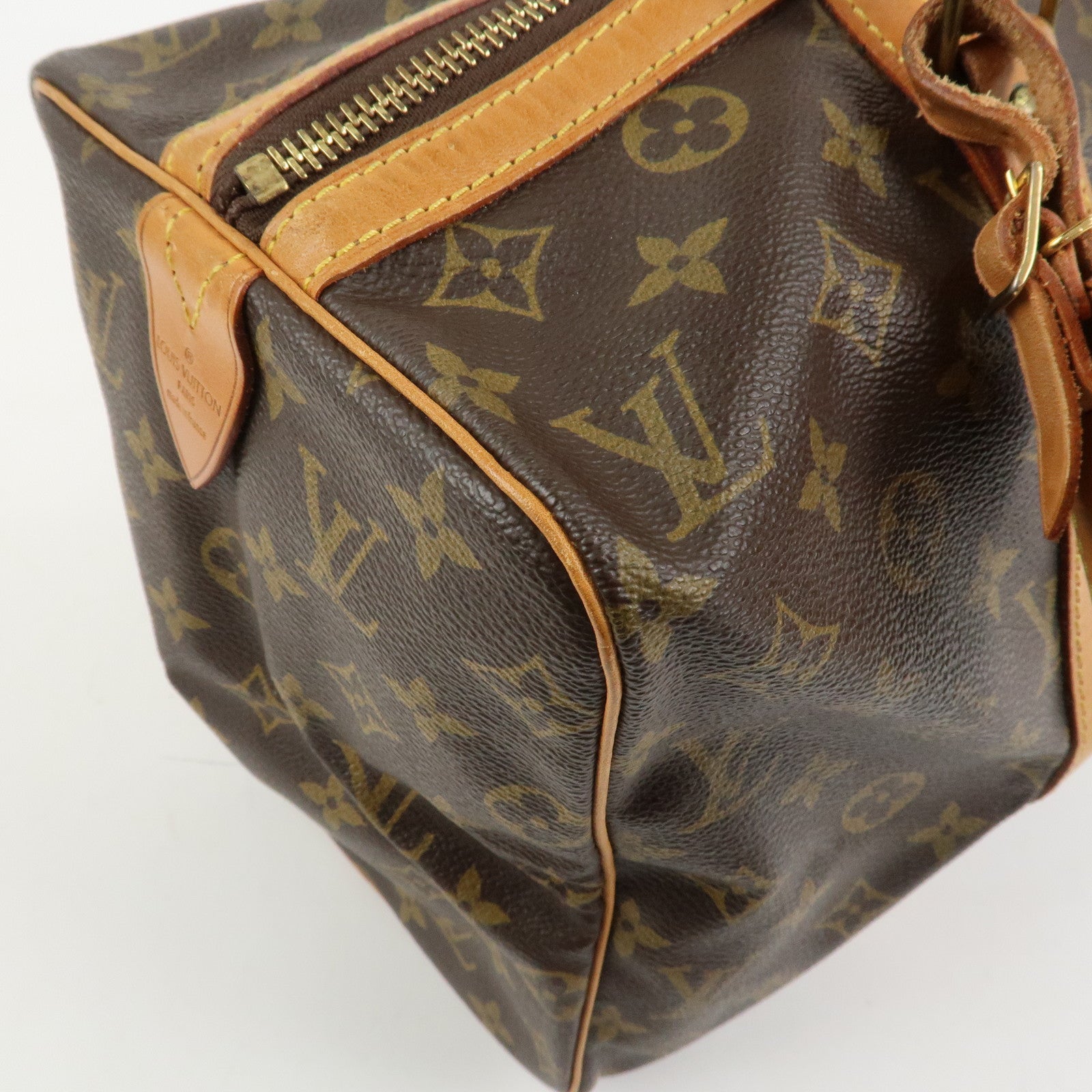 Louis Vuitton Monogram Sac Souple 35 Boston Bag Brown M41626