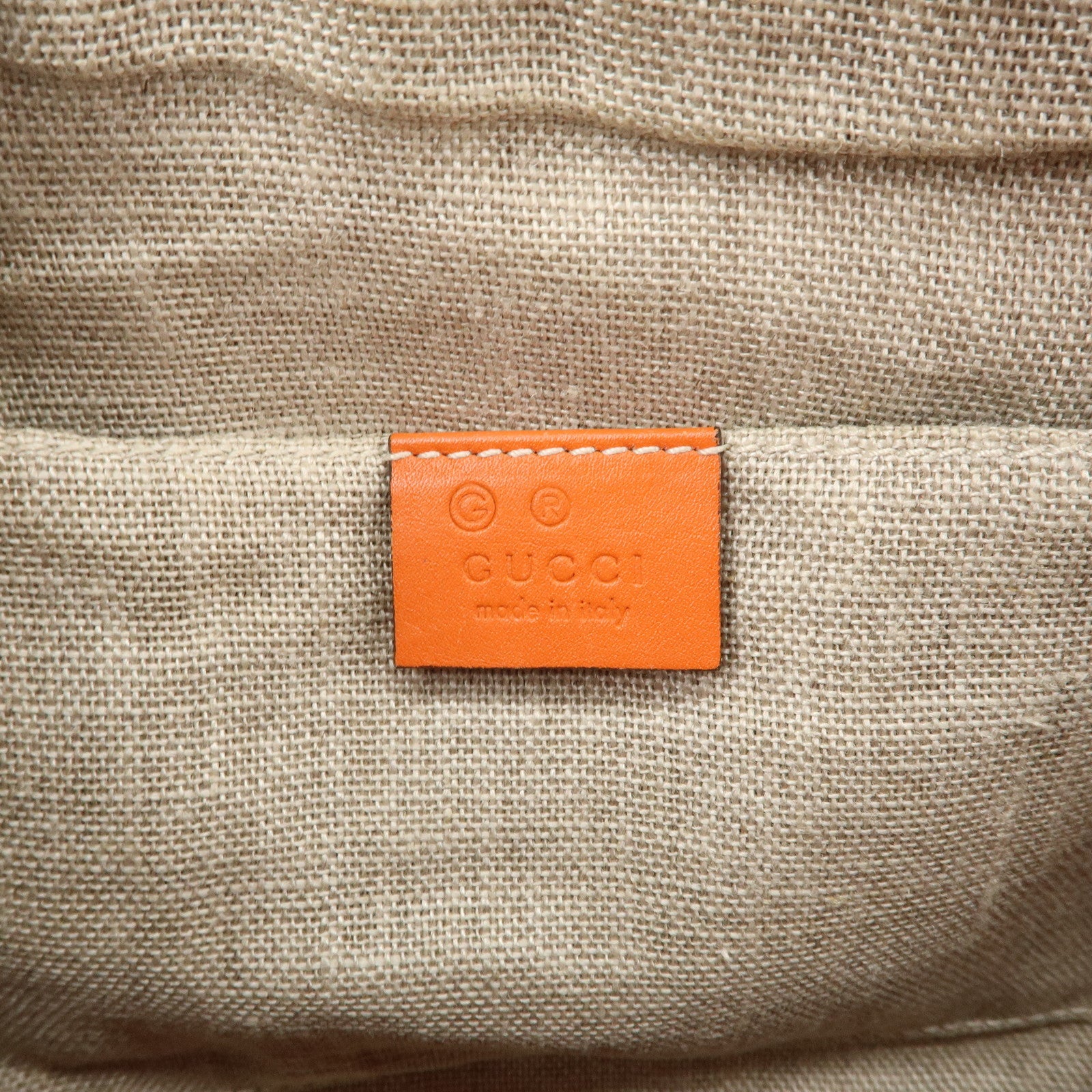 GUCCI Micro Guccissima Leather Shoulder Bag Orange 449413