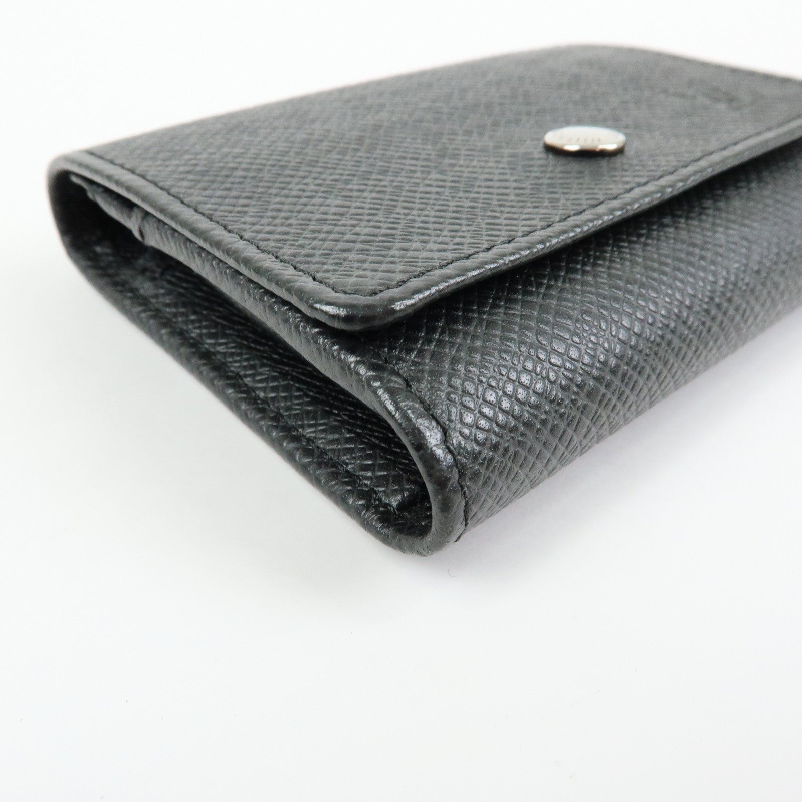Louis Vuitton Taiga Porte Monnaie Sergei Coin Case Black M32562