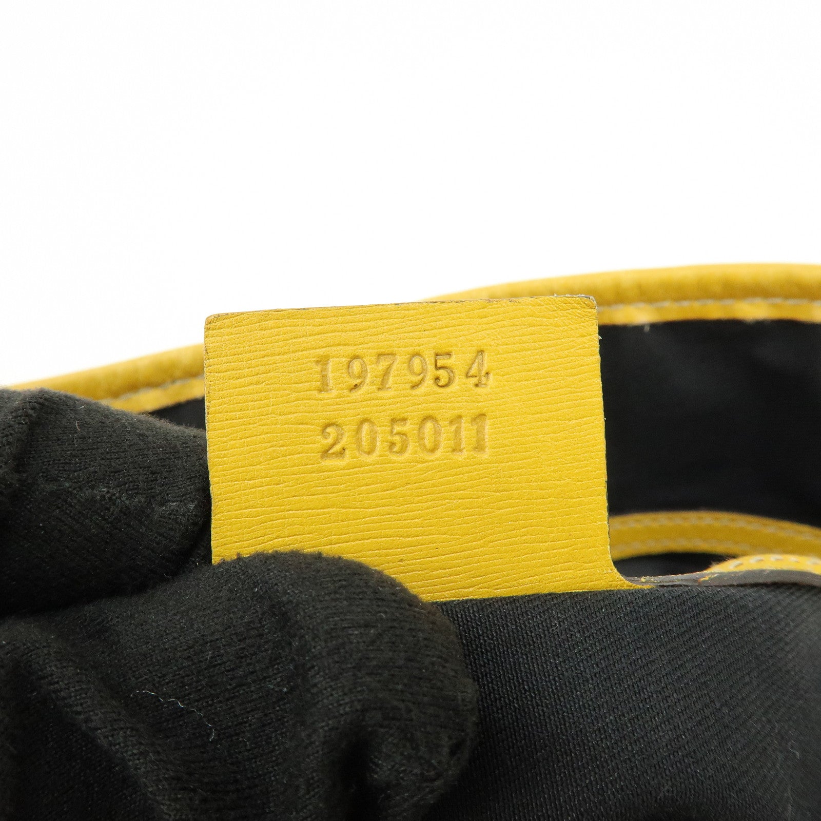GUCCI GG Supreme Leather Tote Bag Hand Bag White Yellow 197954