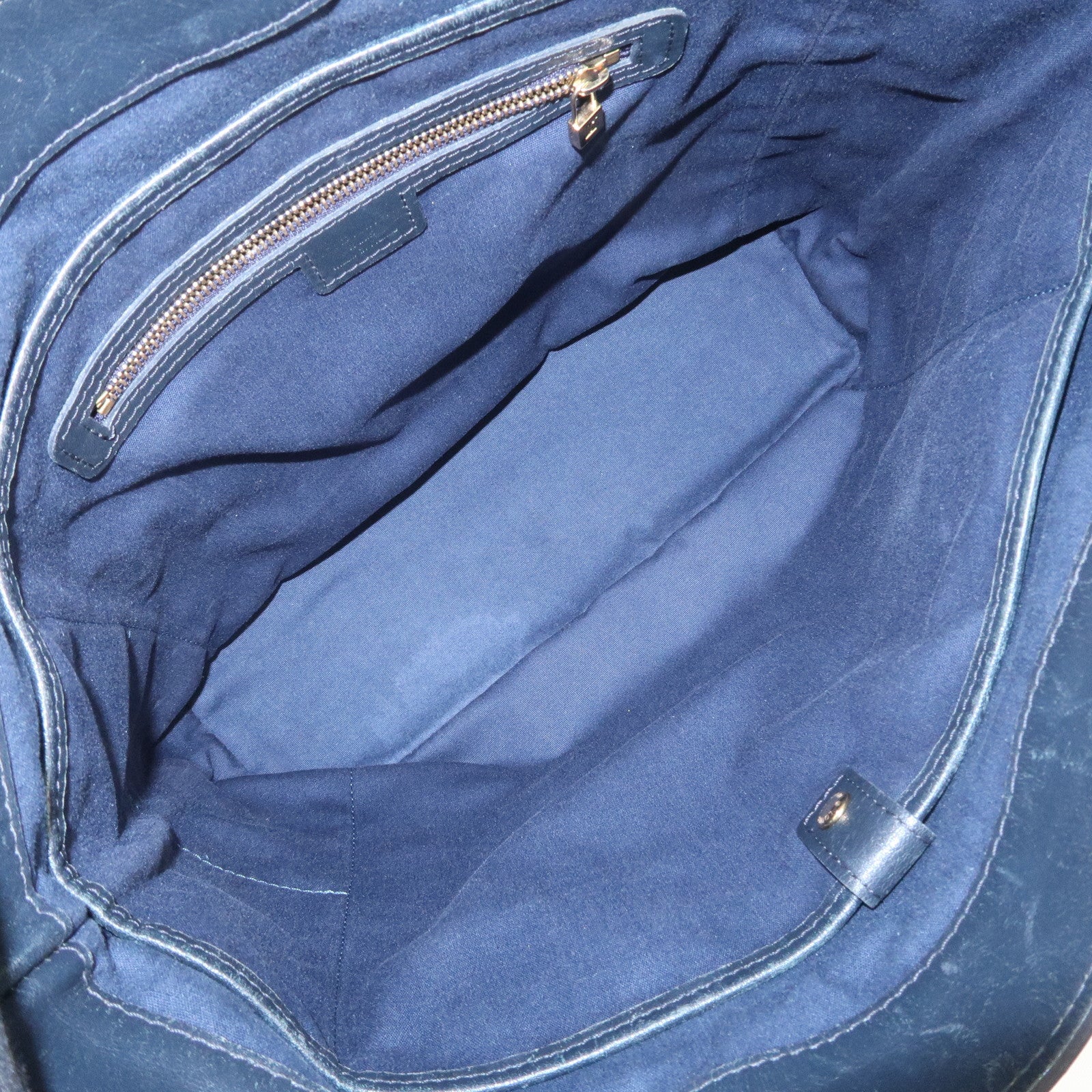 Louis Vuitton Monogram Mini Canvas Lucille GM Tote Bag Blue M92679