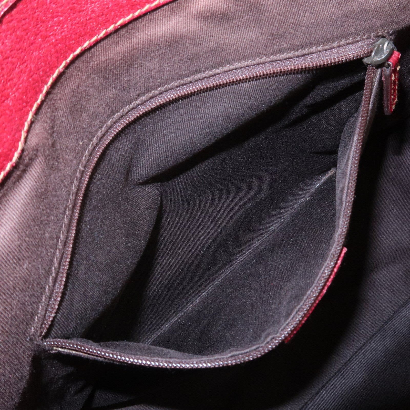 GUCCI GG Canvas Leather Hand Bag Tote Bag Beige Red 113019