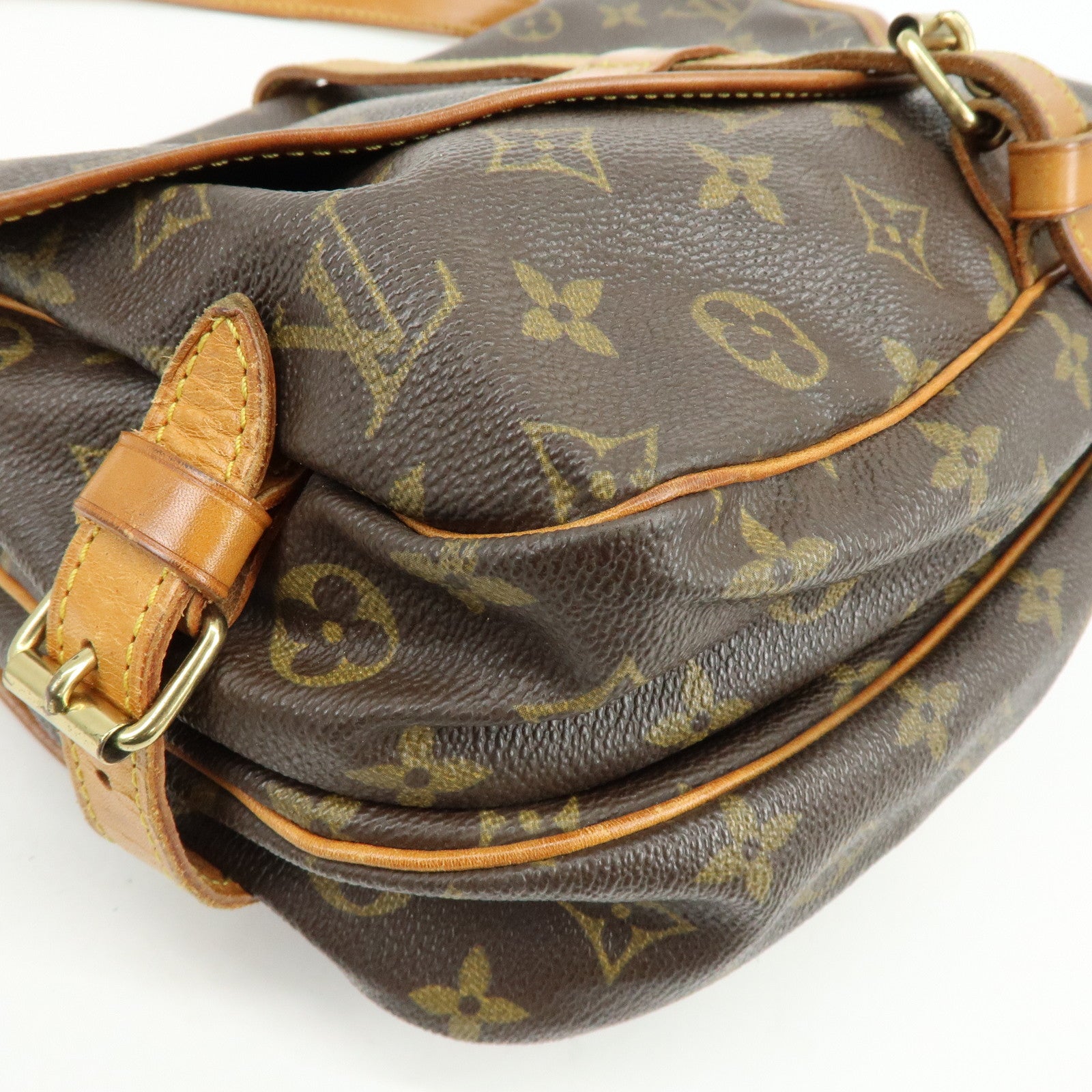 Louis Vuitton Monogram Saumur 30 Canvas Shoulder Bag Brown M42256