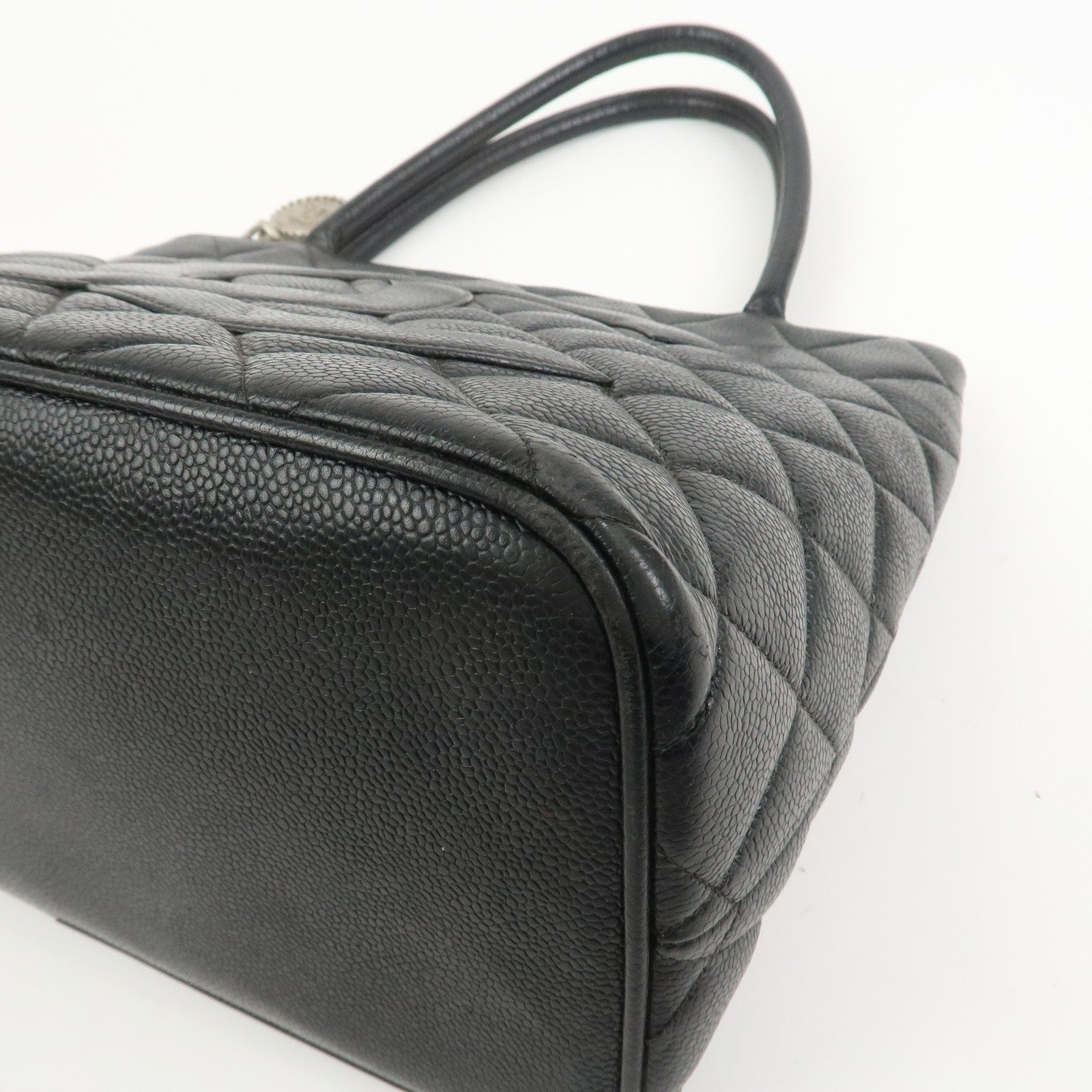 CHANEL COCO Mark Matelasse Medallion Tote Bag Hand Bag A01804