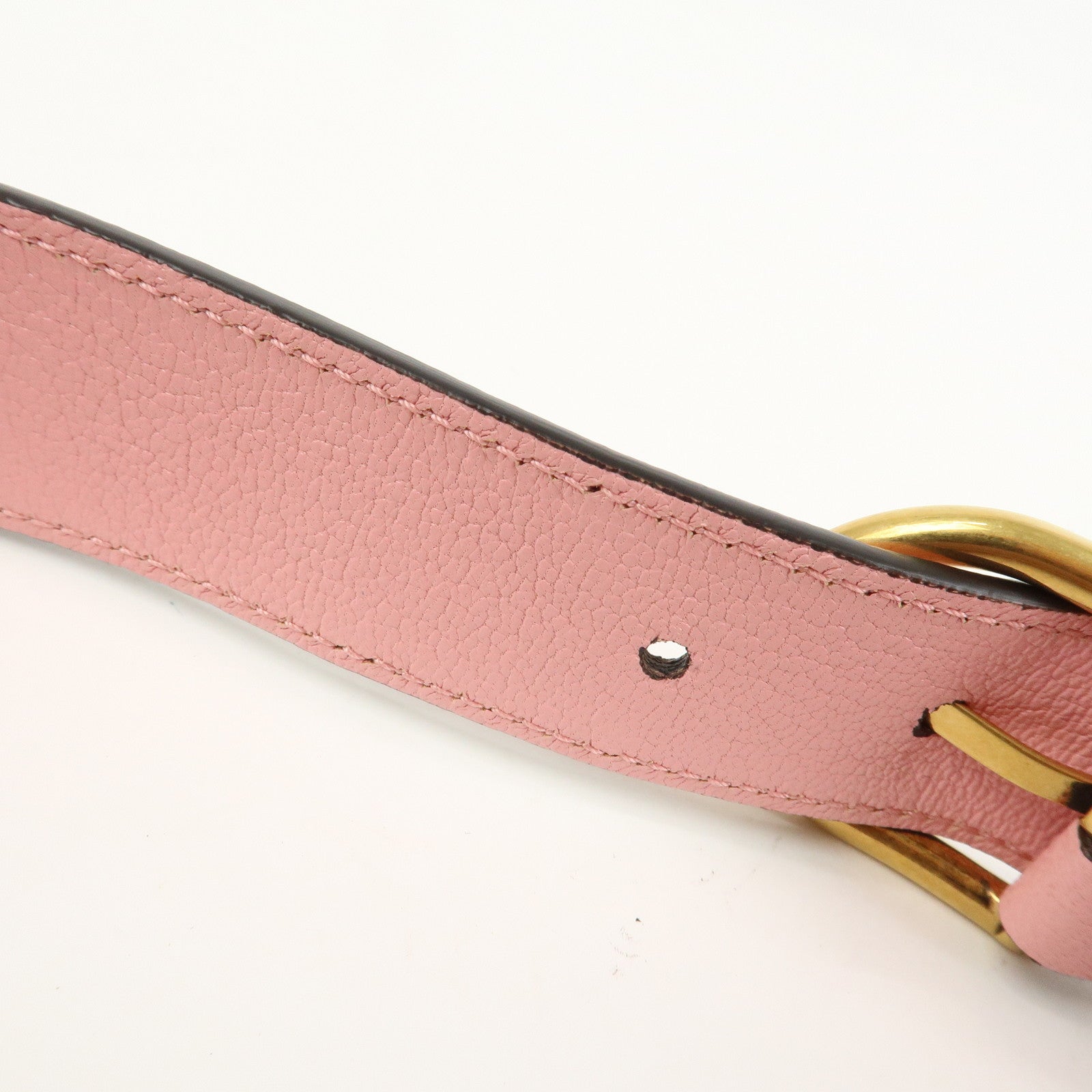 GUCCI GG Marmont Aphrodite Leather Small Hand Bag Pink 739076