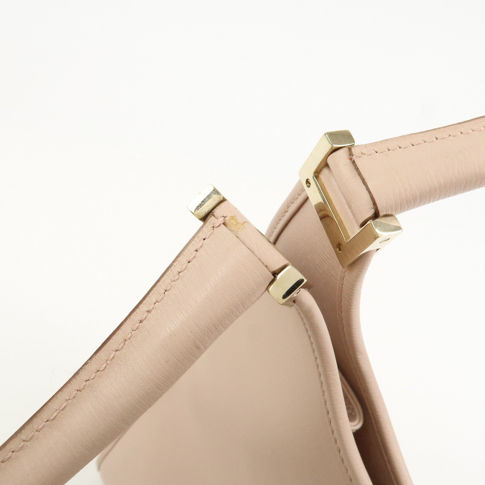 GUCCI Jackie Logo Leather Shoulder Bag Hand Bag Pink 002.1067