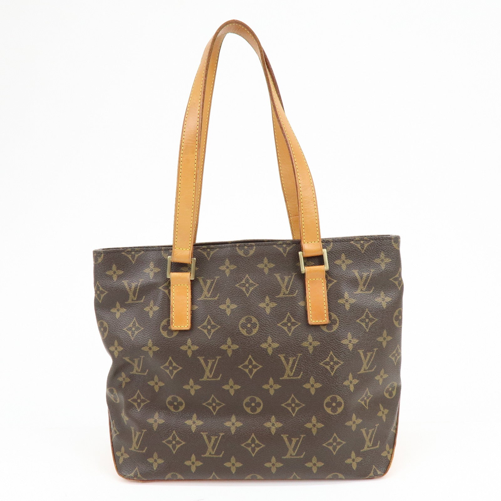 Louis Vuitton Monogram Cabas Piano Tote Bag Hand Bag Brown M51148