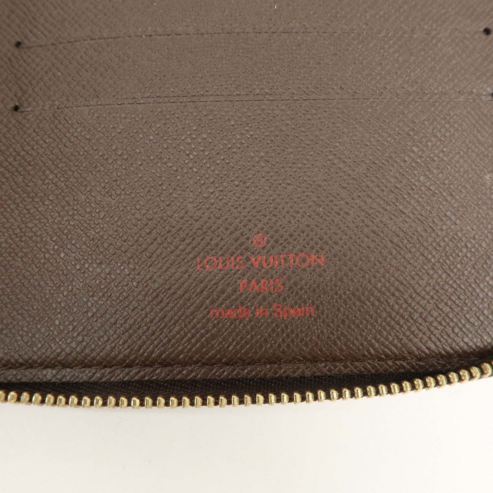 Louis Vuitton Damier Canvas Olaf Organizer Wallet Brown N61723 Used