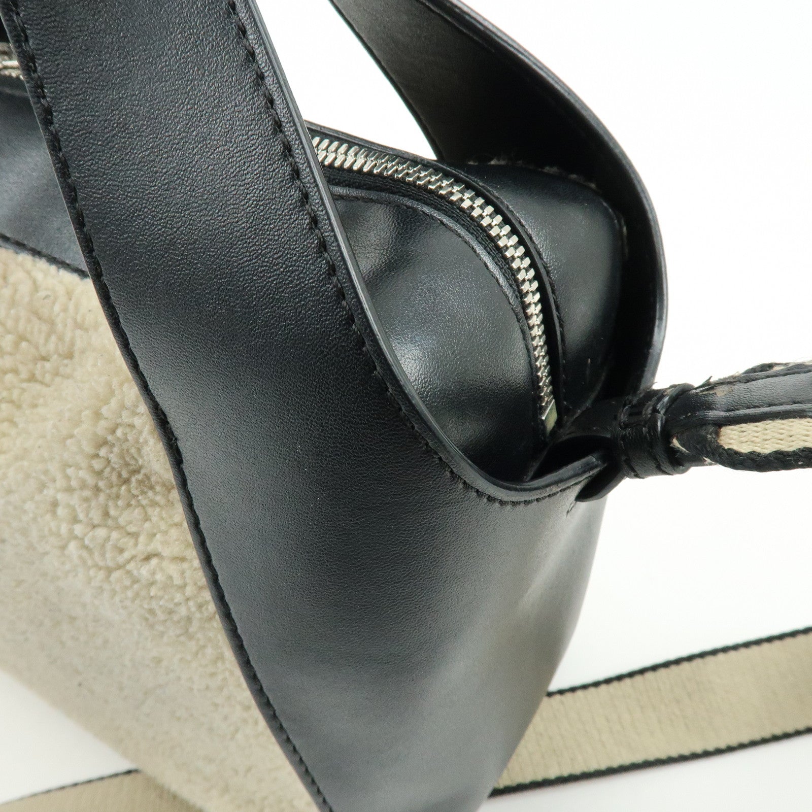 STELLA MCCARTNEY Alter Nappa Faux Shearling Shoulder Crossbody Bag