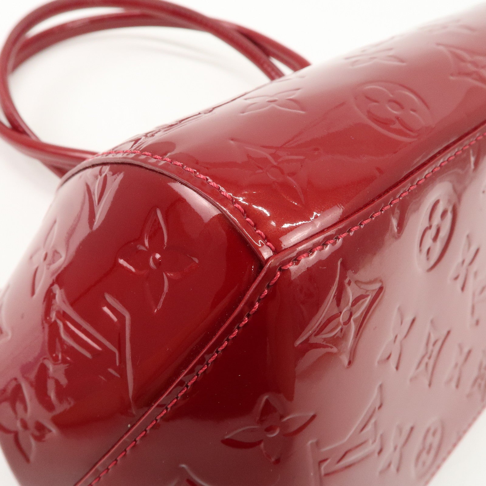 Louis Vuitton Monogram Vernis Sherwood PM Shoulder Bag Red M91494