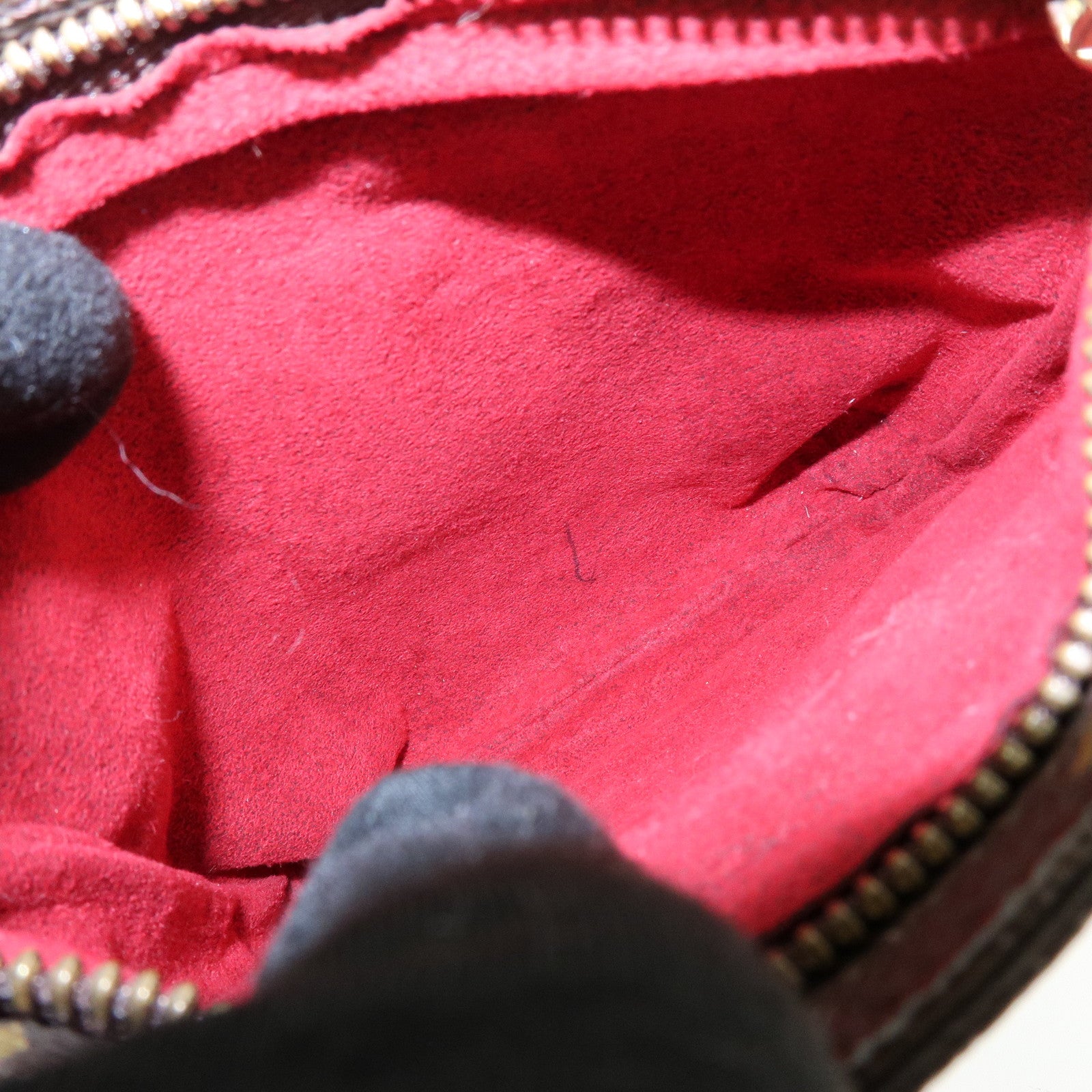 Louis Vuitton Monogram Partition Pouch Wristlet Bag Brown M51901