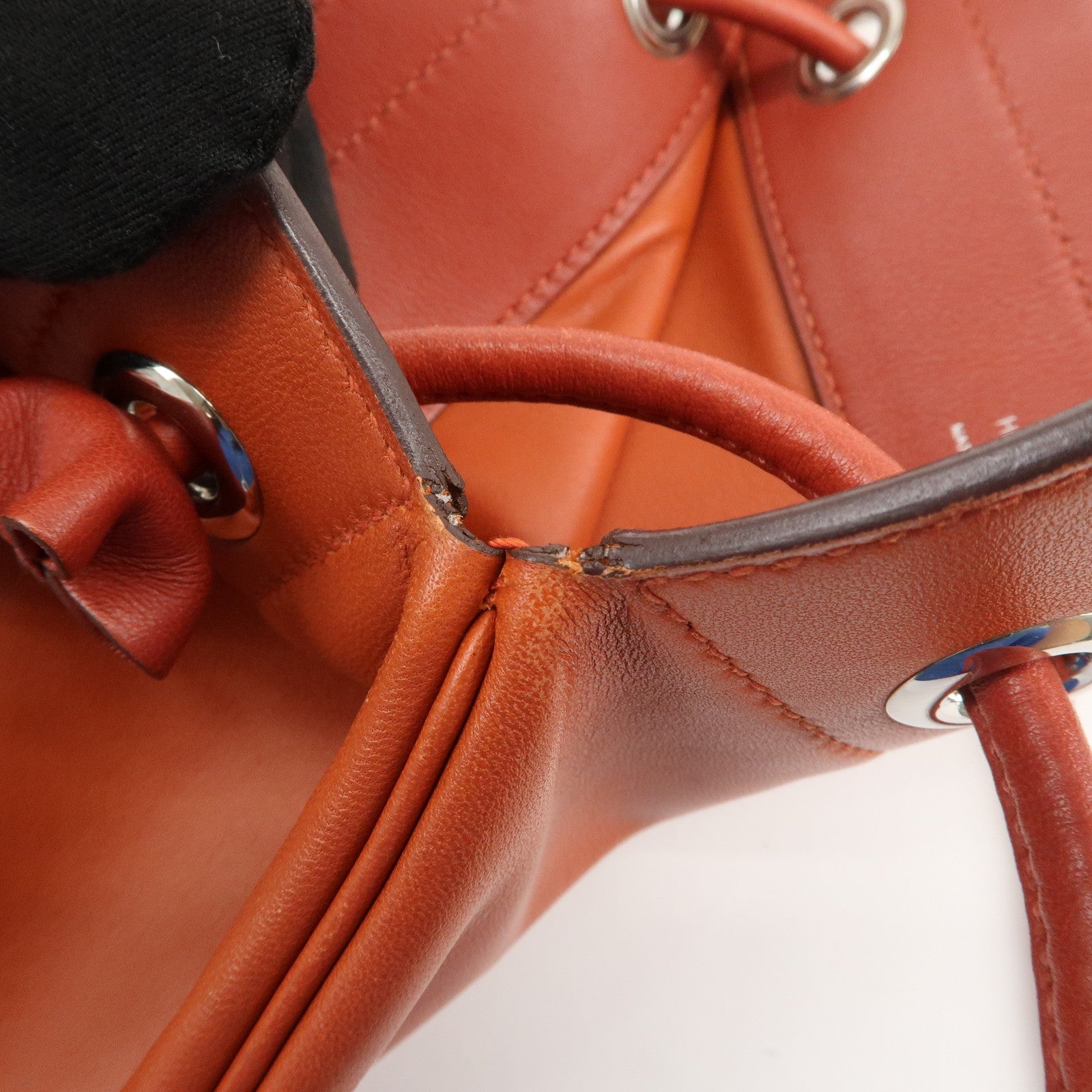 HERMES Aline Mini Shoulder Bag Crossbody Bag C Stamped Brown