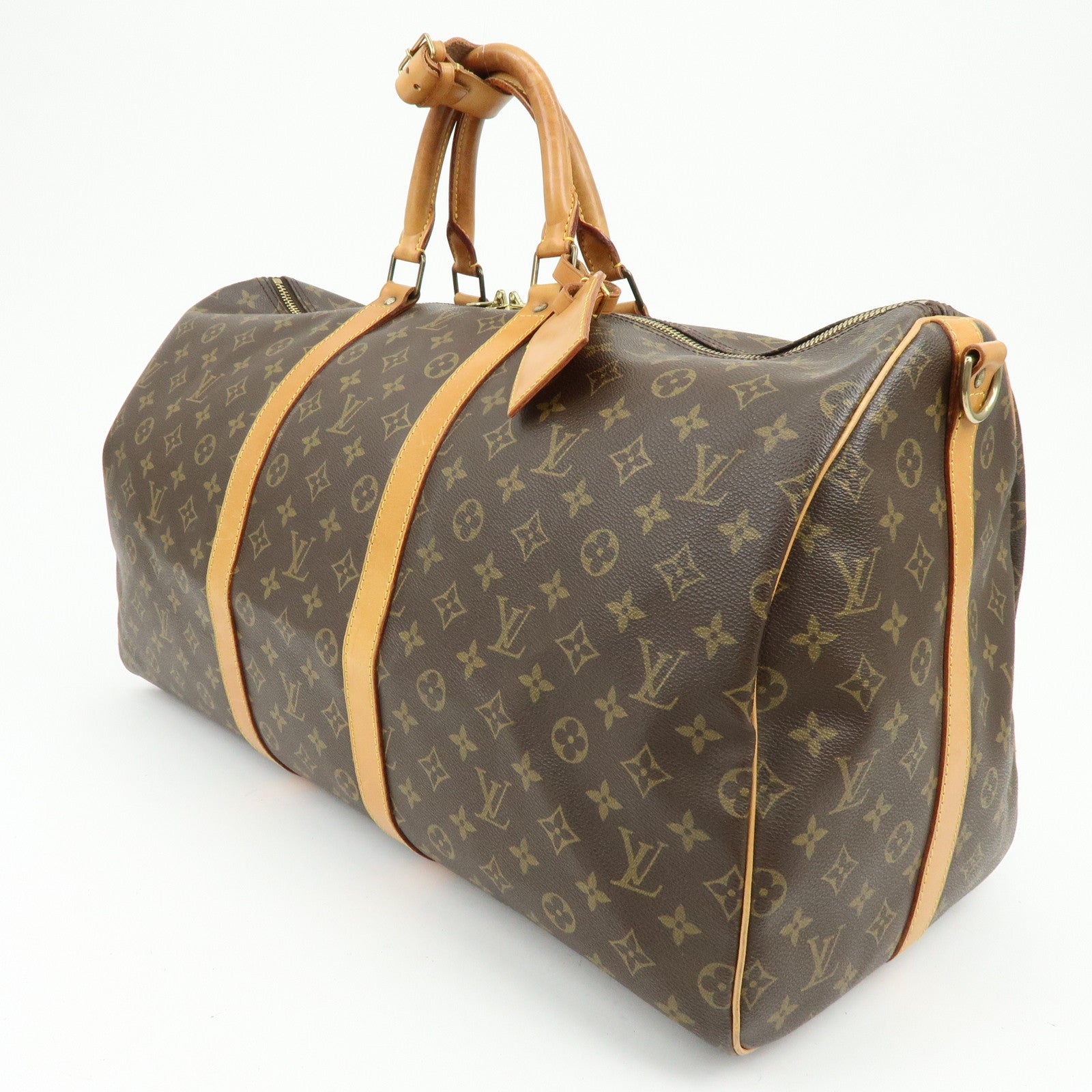 Louis Vuitton Monogram Keep All Bandouliere 55 Boston Bag M41414